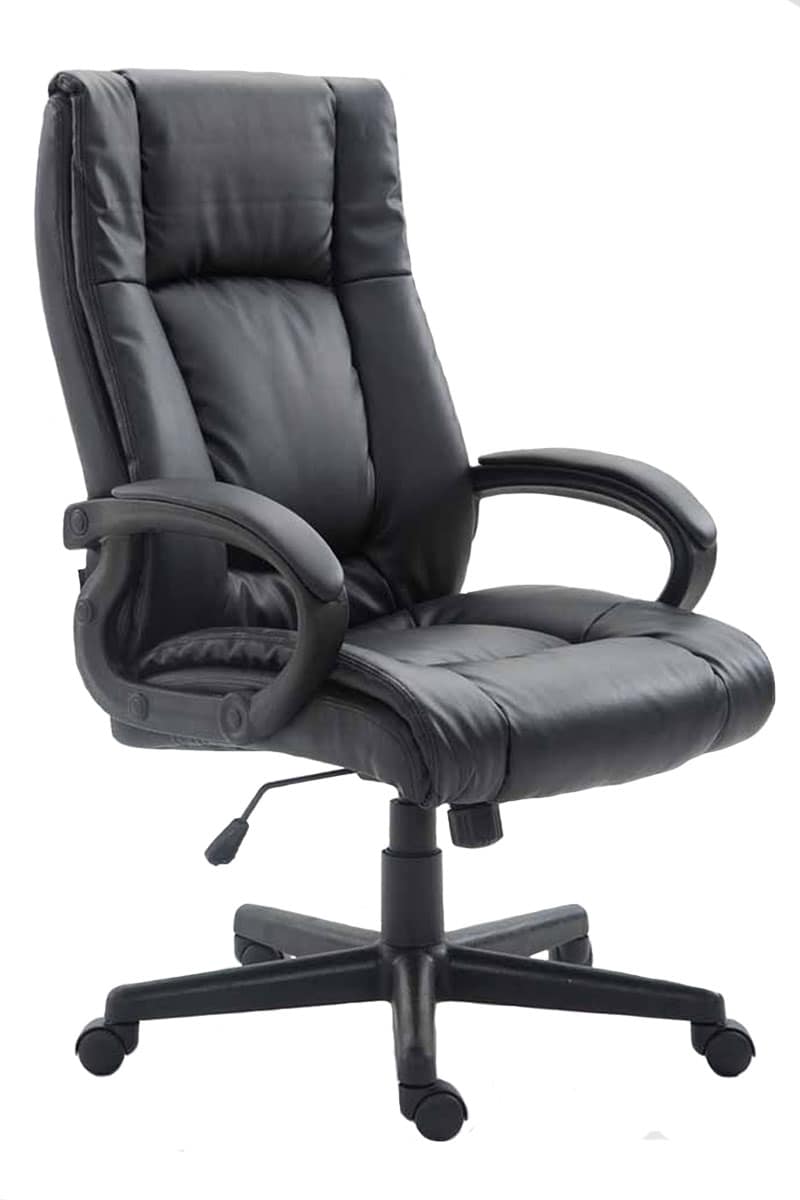 CLP B&uuml;rostuhl ergonomisch mit Rollen und H&ouml;henverstellung, Chefsessel h&ouml;henverstellbar und Wippfunktion, r&uuml;ckenschonend, Drehstuhl Sparta - Bild 1