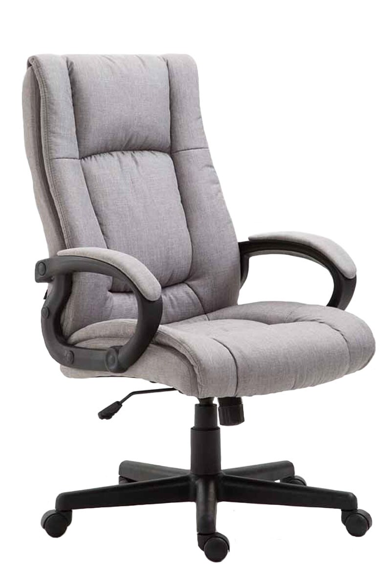 CLP Bürostuhl ergonomisch mit Rollen und Höhenverstellung, Chefsessel höhenverstellbar und Wippfunktion, rückenschonend, Drehstuhl Sparta