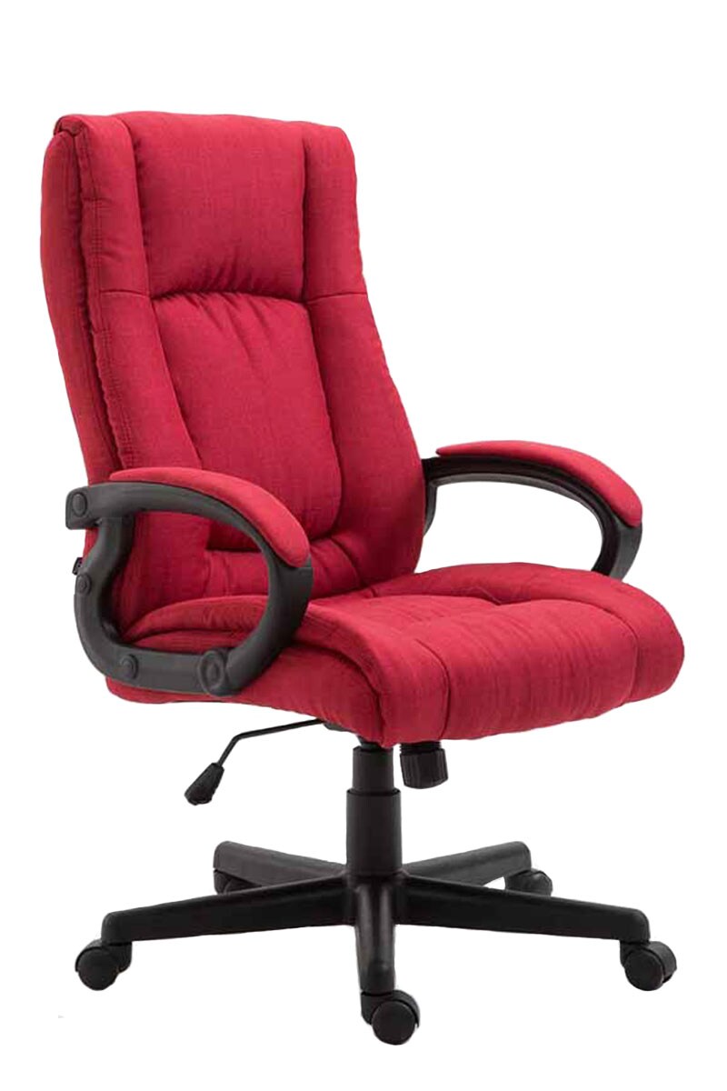 CLP Bürostuhl ergonomisch mit Rollen und Höhenverstellung, Chefsessel höhenverstellbar und Wippfunktion, rückenschonend, Drehstuhl Sparta
