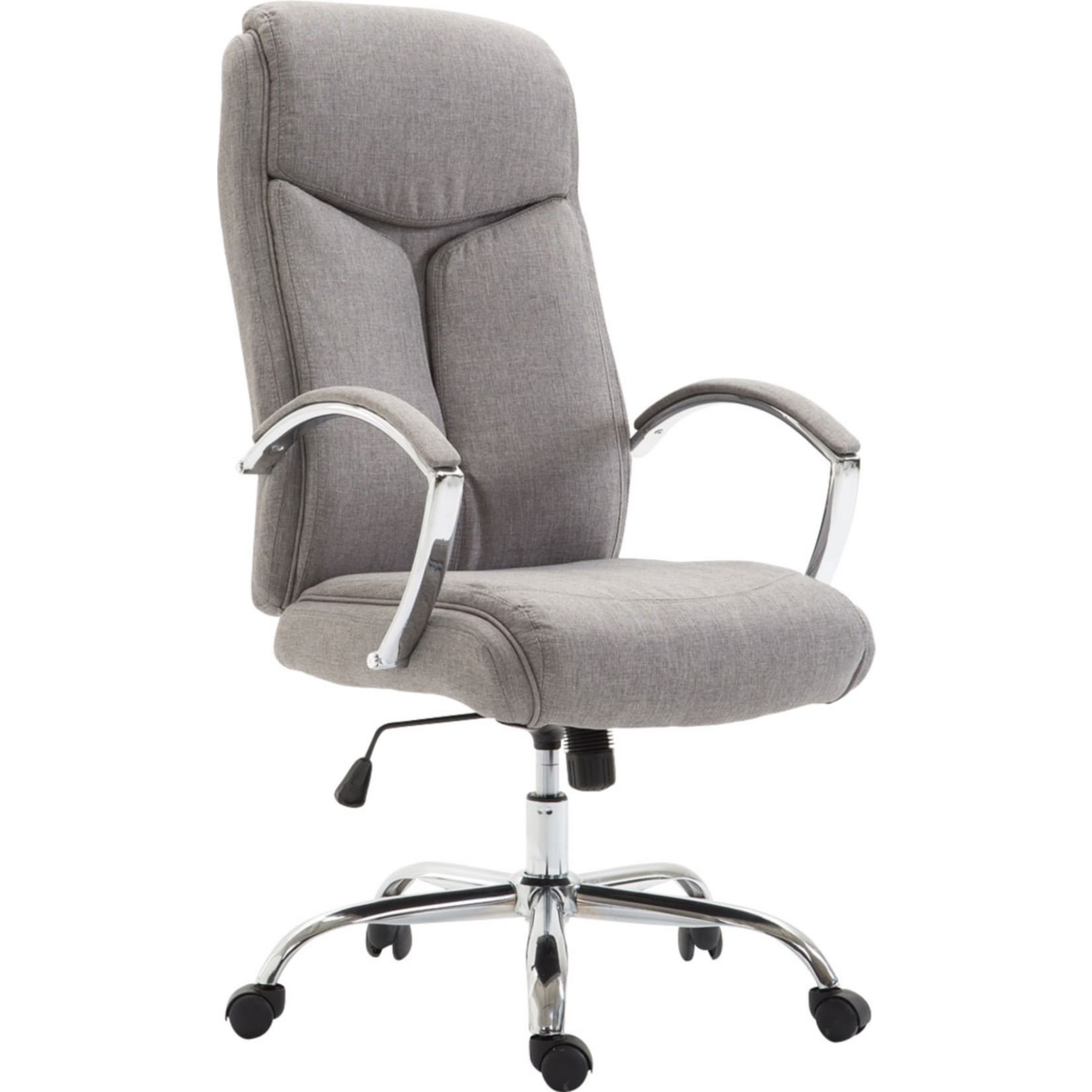 CLP B&uuml;rostuhl XL Vaud mit Stoffbezug, Chefsessel, Drehstuhl mit Armlehnen, B&uuml;rodrehstuhl mit hochwertige Polsterung, max. Belastbarkeit 140 kg, - Bild 1