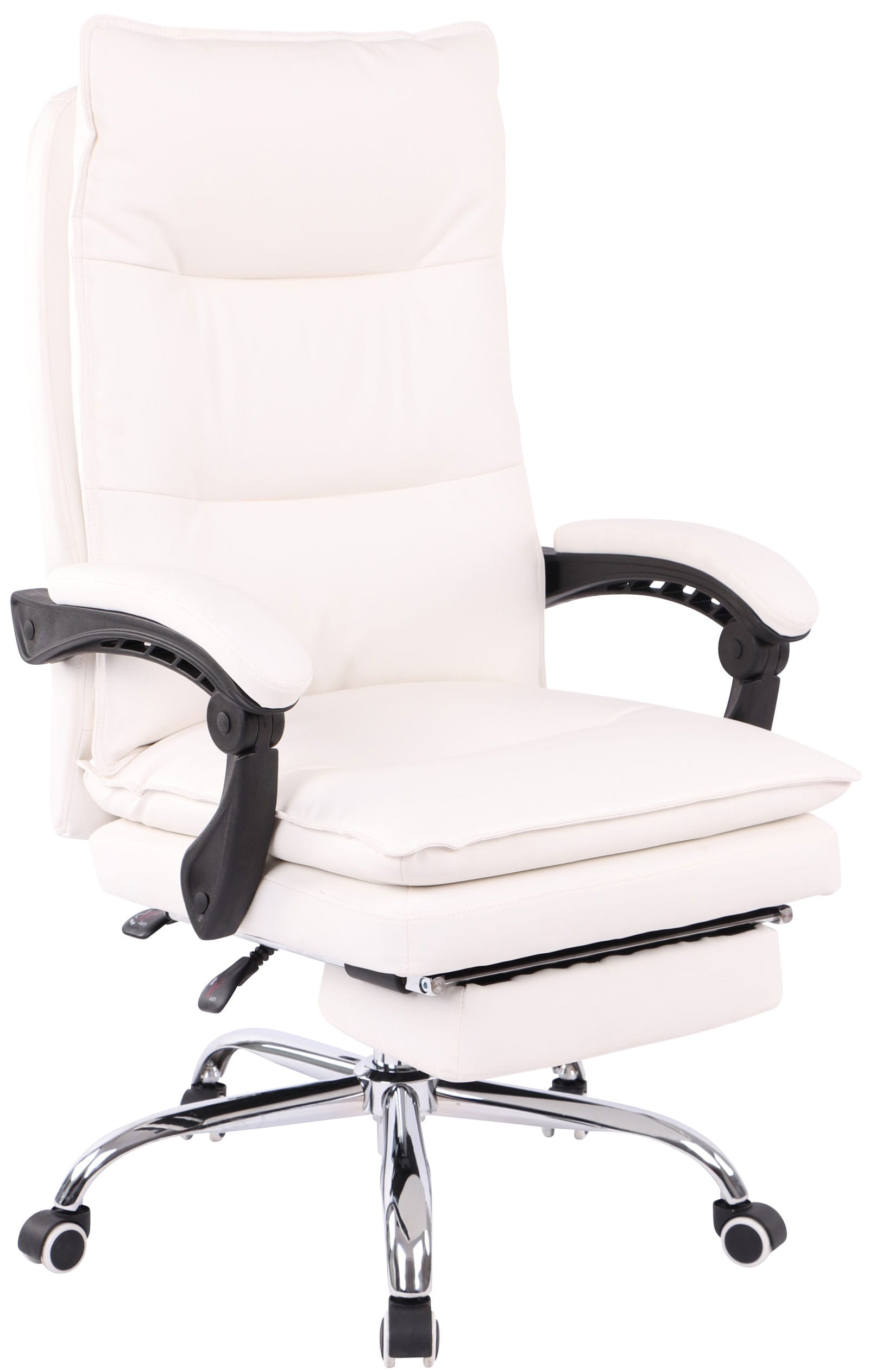 CLP B&uuml;rostuhl Power Mit Kunstlederbezug I Ergonomischer B&uuml;rosessel Mit Verstellbarer Sitzh&ouml;he I Drehstuhl Mit Ausziehbarer Fu&szlig;ablage - Bild 1