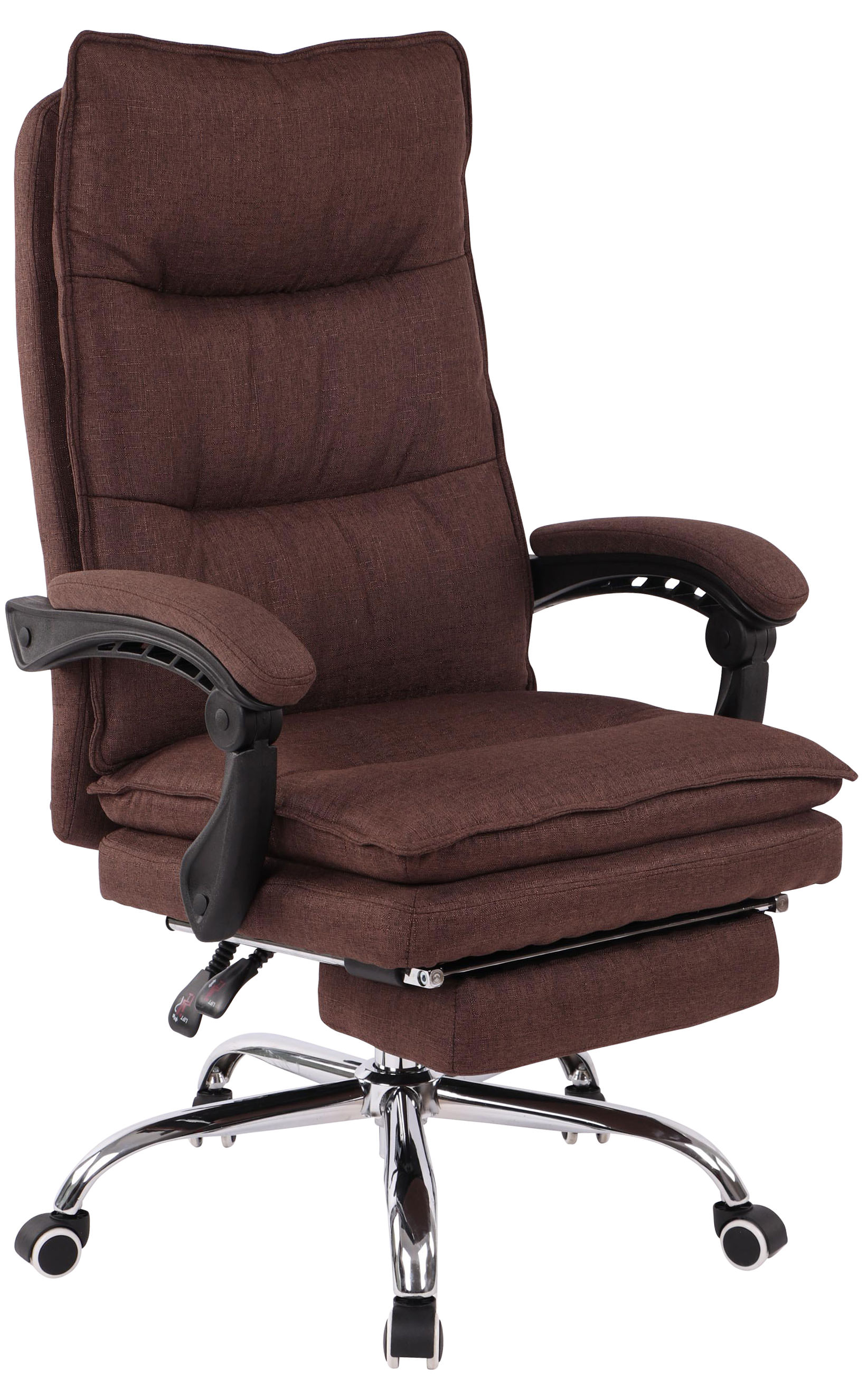 CLP B&uuml;rostuhl Power Mit Stoffbezug I Ergonomischer B&uuml;rosessel Mit Verstellbarer Sitzh&ouml;he I Drehstuhl Mit Ausziehbarer Fu&szlig;ablage - Bild 1