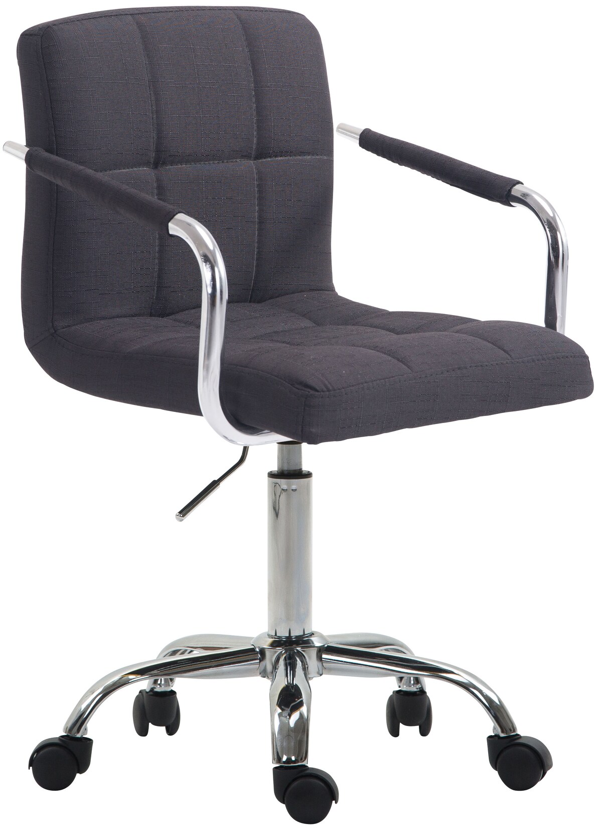 CLP Bürostuhl LUCY V2 mit Stoffbezug I Schreibtischstuhl mit hochwertiger Polsterung I Höhenverstellbarer Bürosessel mit Leichtlaufrollen | 04251380474653