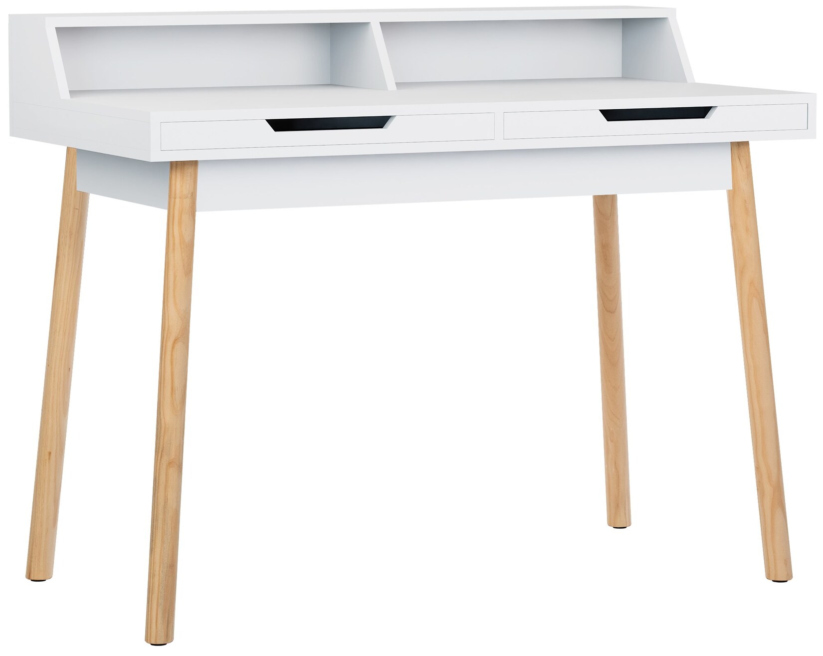 CLP Schreibtisch Eaton I Bürotisch mit 2 Schubladen und großer Arbeitsfläche I Moderner Holztisch