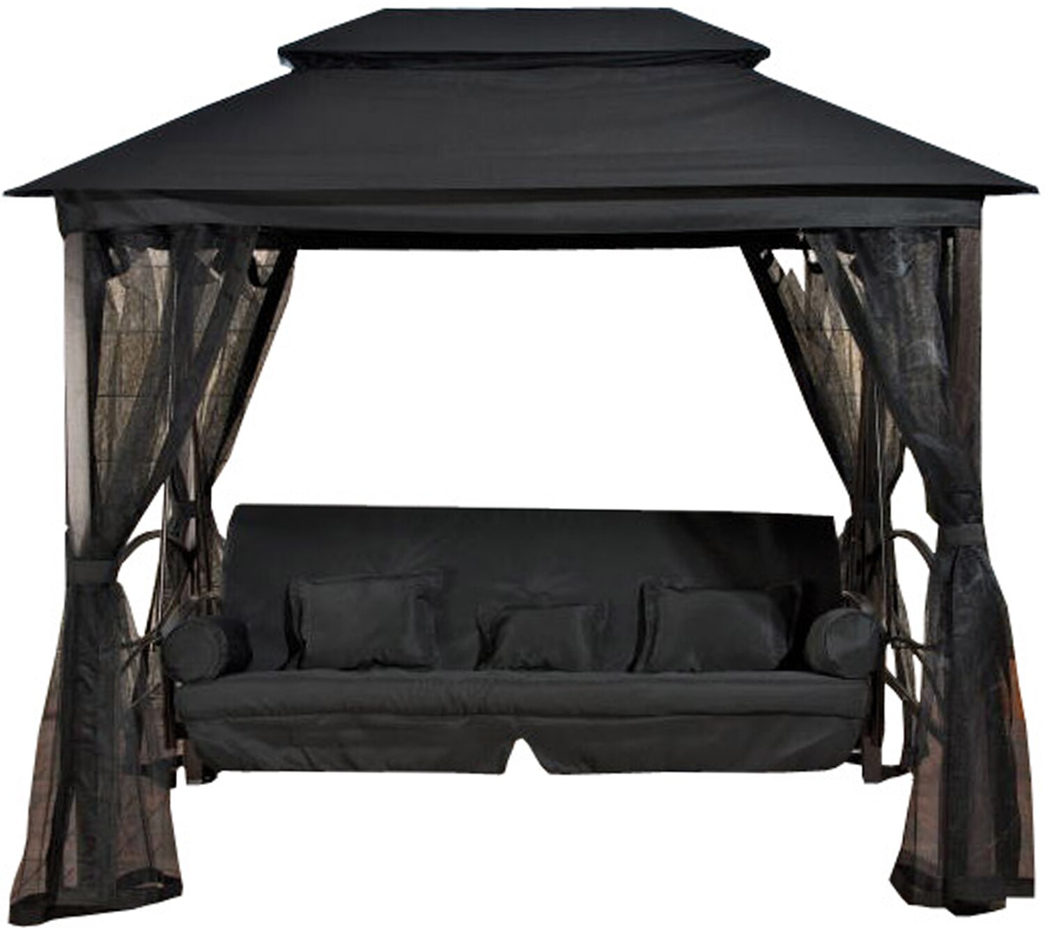 CLP Ersatzteile f&uuml;r Hollywoodschaukel KENIA I Stoffbez&uuml;ge f&uuml;r CLP-Gartenschaukel KENIA I Sonnendach und Moskitonetz f&uuml;r Outdoor-Schaukel - Bild 1