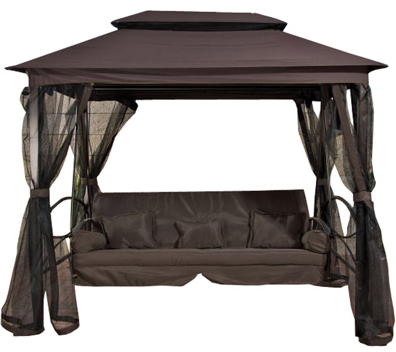 CLP Ersatzteile f&uuml;r Hollywoodschaukel KENIA I Stoffbez&uuml;ge f&uuml;r CLP-Gartenschaukel KENIA I Sonnendach und Moskitonetz f&uuml;r Outdoor-Schaukel - Bild 1