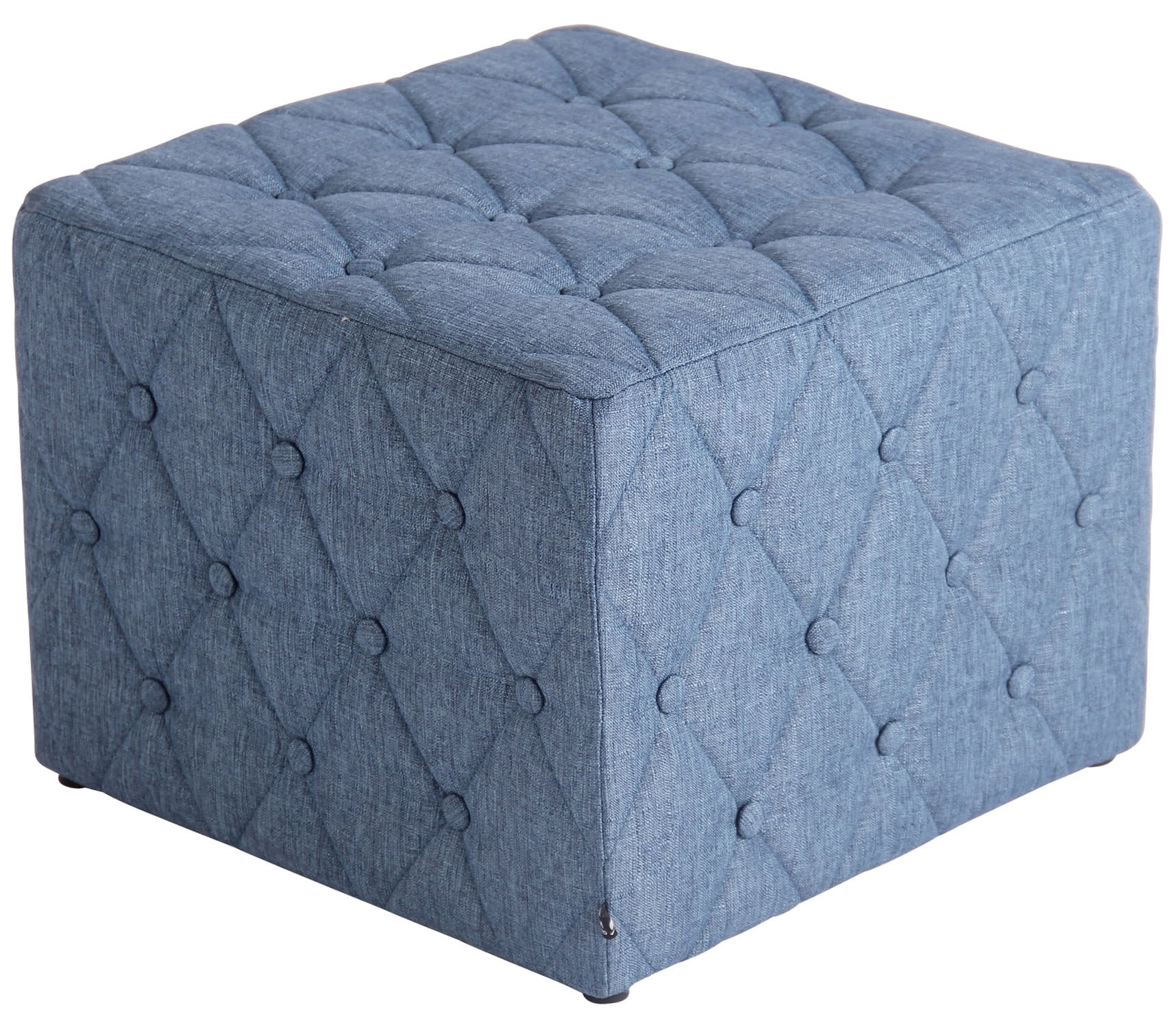 CLP Sitzhocker Nashville Mit Stoffbezug I Gepolsterter Sitzw&uuml;rfel I Eckiger Polsterhocker I Sitzh&ouml;he: 37 cm - Bild 1