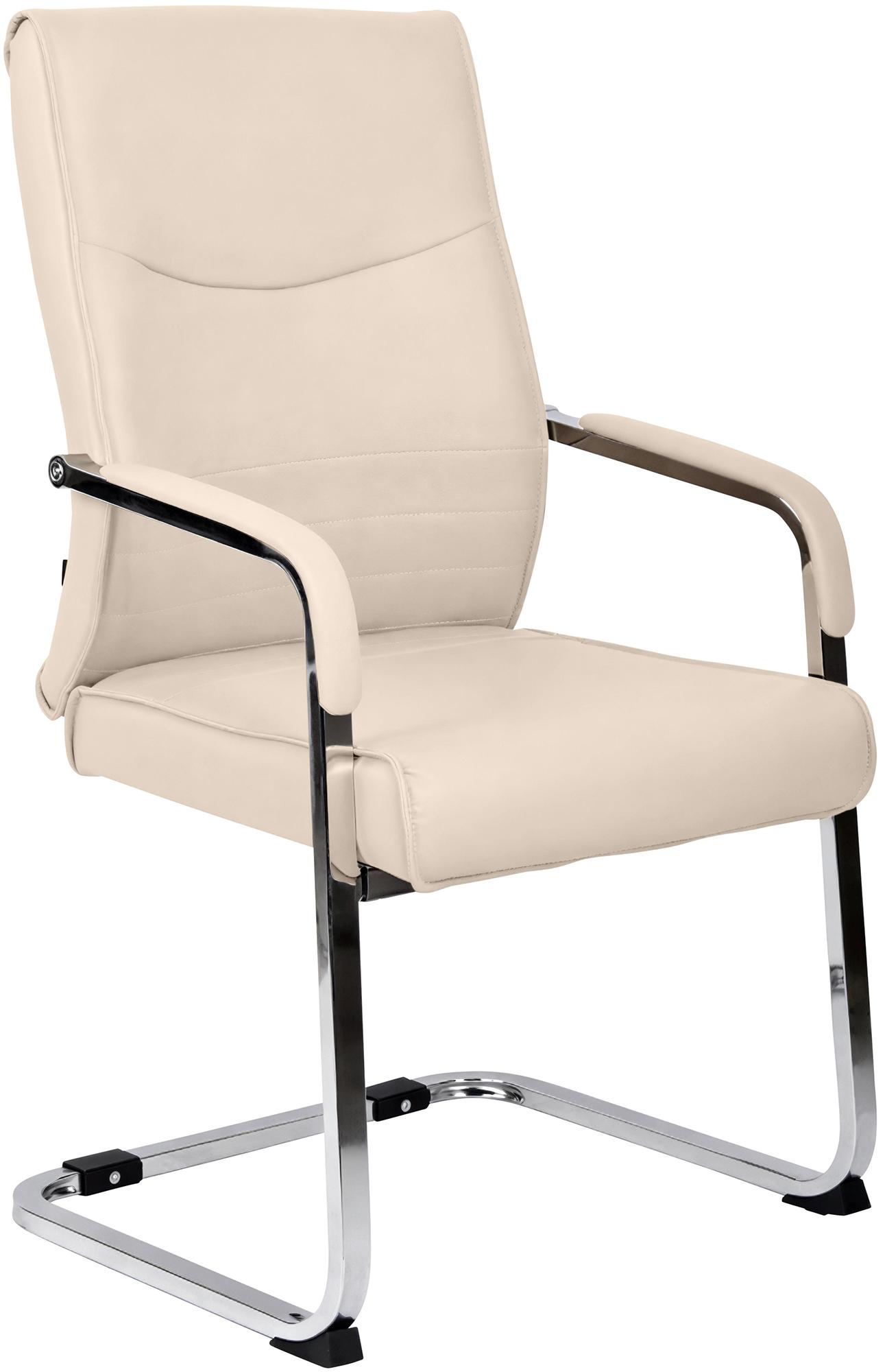 CLP Esszimmerstuhl Hobart, ergonomisch mit Armlehne, gepolstert Kunstleder, Metallgestell stabil, Besucher Konferenzstuhl modern - Bild 1