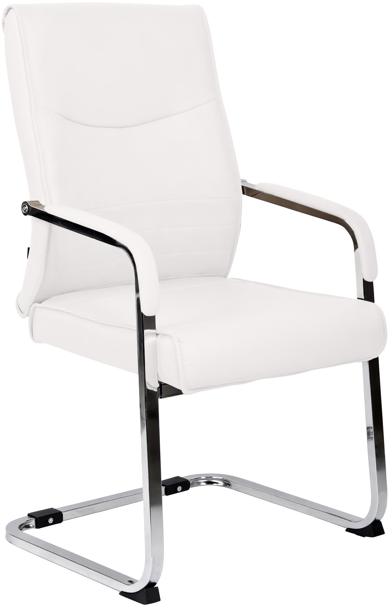 CLP Esszimmerstuhl Hobart, ergonomisch mit Armlehne, gepolstert Kunstleder, Metallgestell stabil, Besucher Konferenzstuhl modern - Bild 1