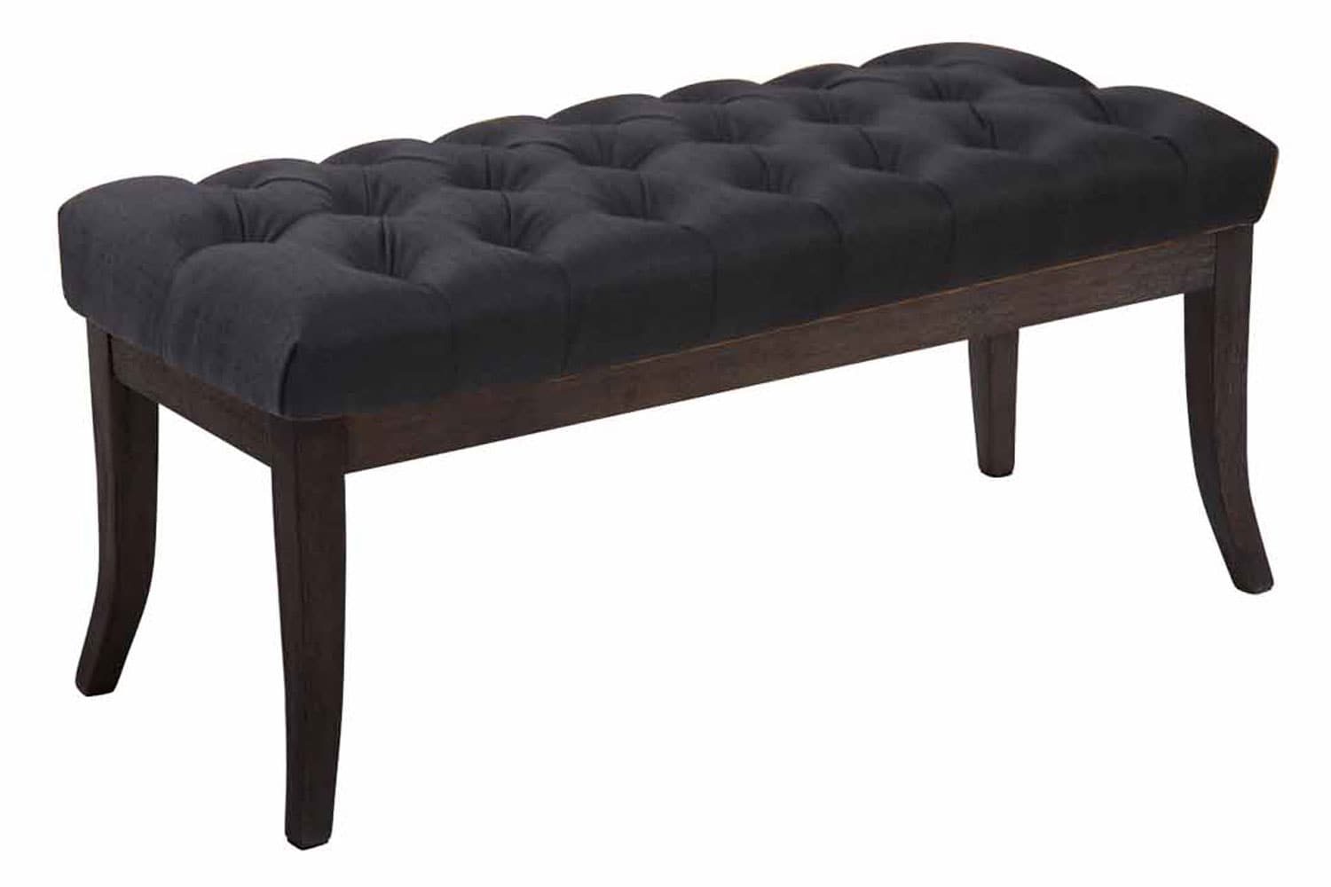 CLP Sitzbank Ramses mit hochwertiger Polsterung und Stoffbezug I Bank mit antik-dunklen Holzbeinen I Holzbank mit einer Sitzh&ouml;he von: 46 cm - Bild 1