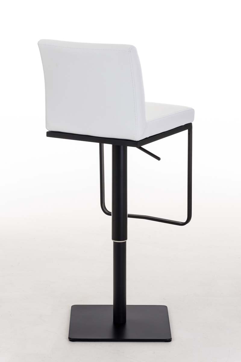 DELUKE® Barhocker 2er Set TURIN - Hellbraun, Kunstleder, Chrom | Barhocker mit Lehne Barstuhl