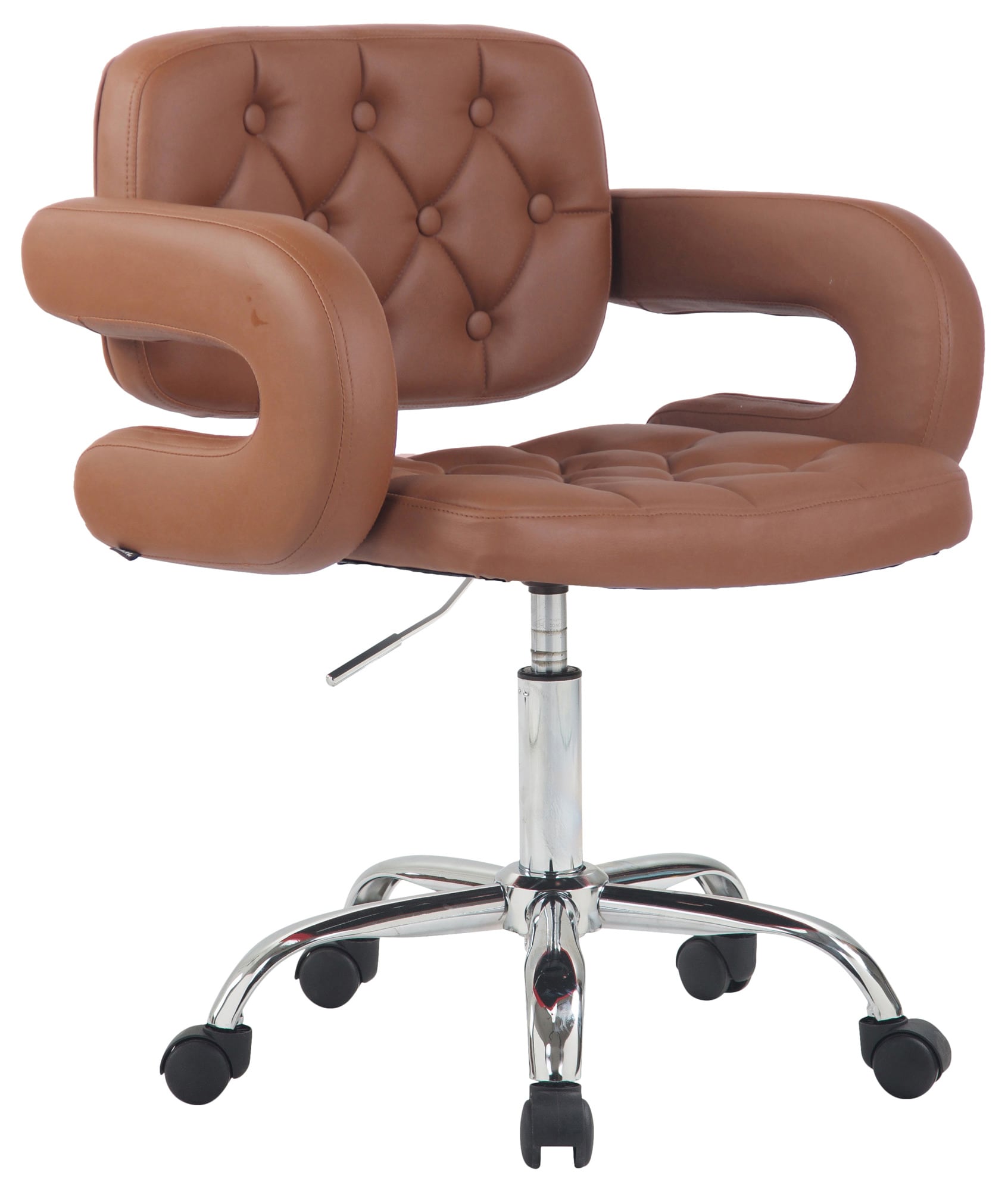 CLP Arbeitshocker Dublin Kunstleder-Bezug I H&ouml;henverstellbarer Drehstuhl - Bild 1