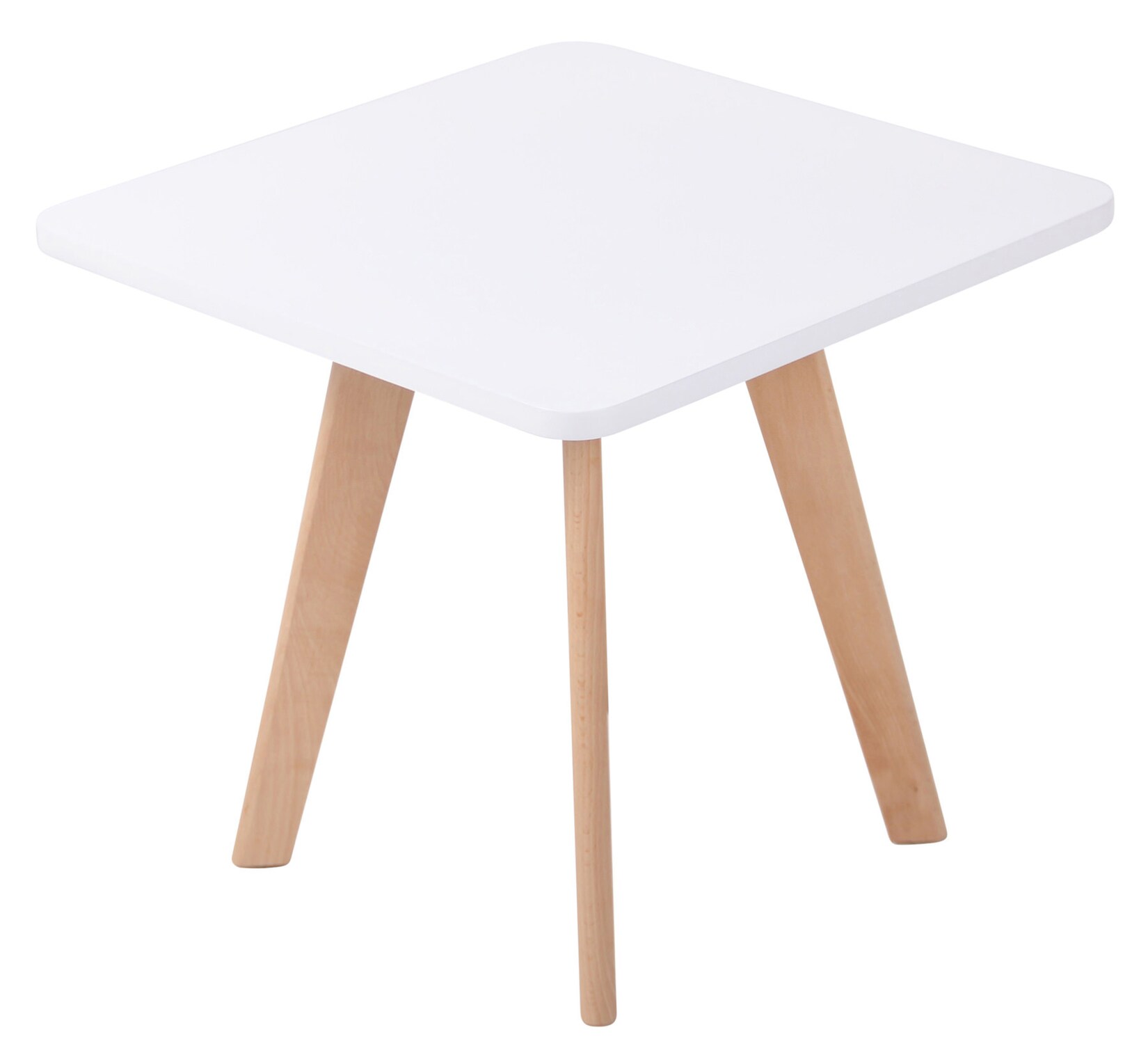 CLP Beistelltisch Almeria Eckig I Beine Aus Buchenholz I Beistelltisch Im Skandi-Look I Kleiner Couchtisch | 04251563470427
