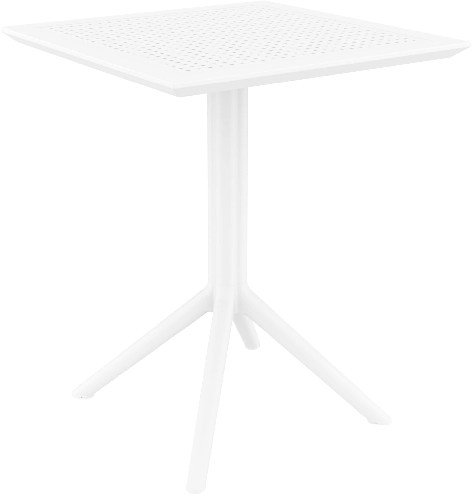 CLP Klapptisch Sky I Rund Oder Eckig I Klappbarer Gartentisch, Stabil Und Pflegeleicht F&uuml;r Innen Und Au&szlig;en I UV Best&auml;ndig Und Wetterfest - Bild 1