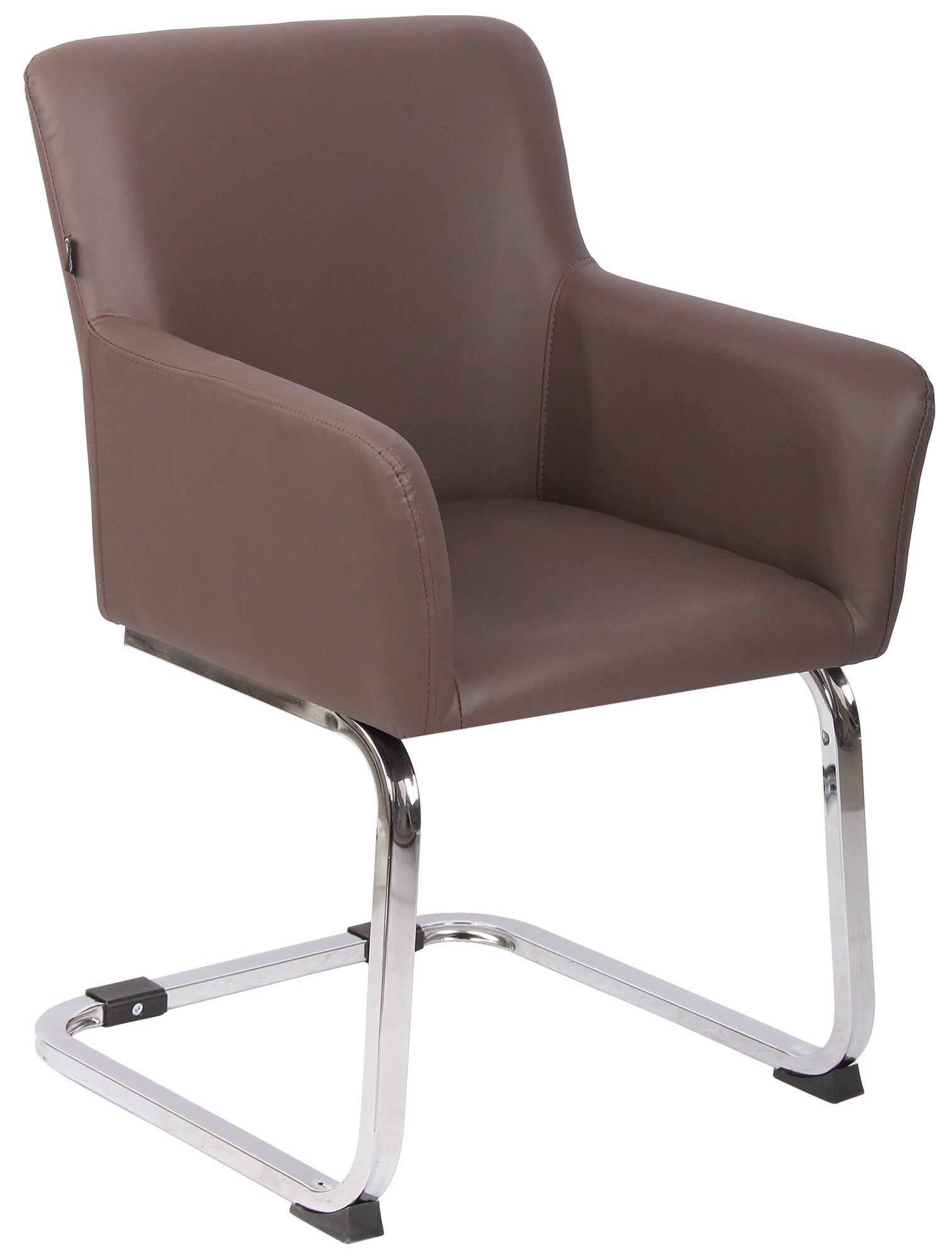 CLP Stuhl Puka I Gepolsterter Freischwinger I Edelstahl-Gestell - Bild 1