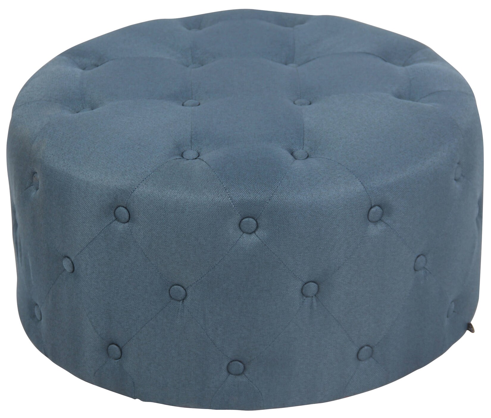 CLP Fußhocker Korsika Stoff Farbe: blau, Material: Stoff