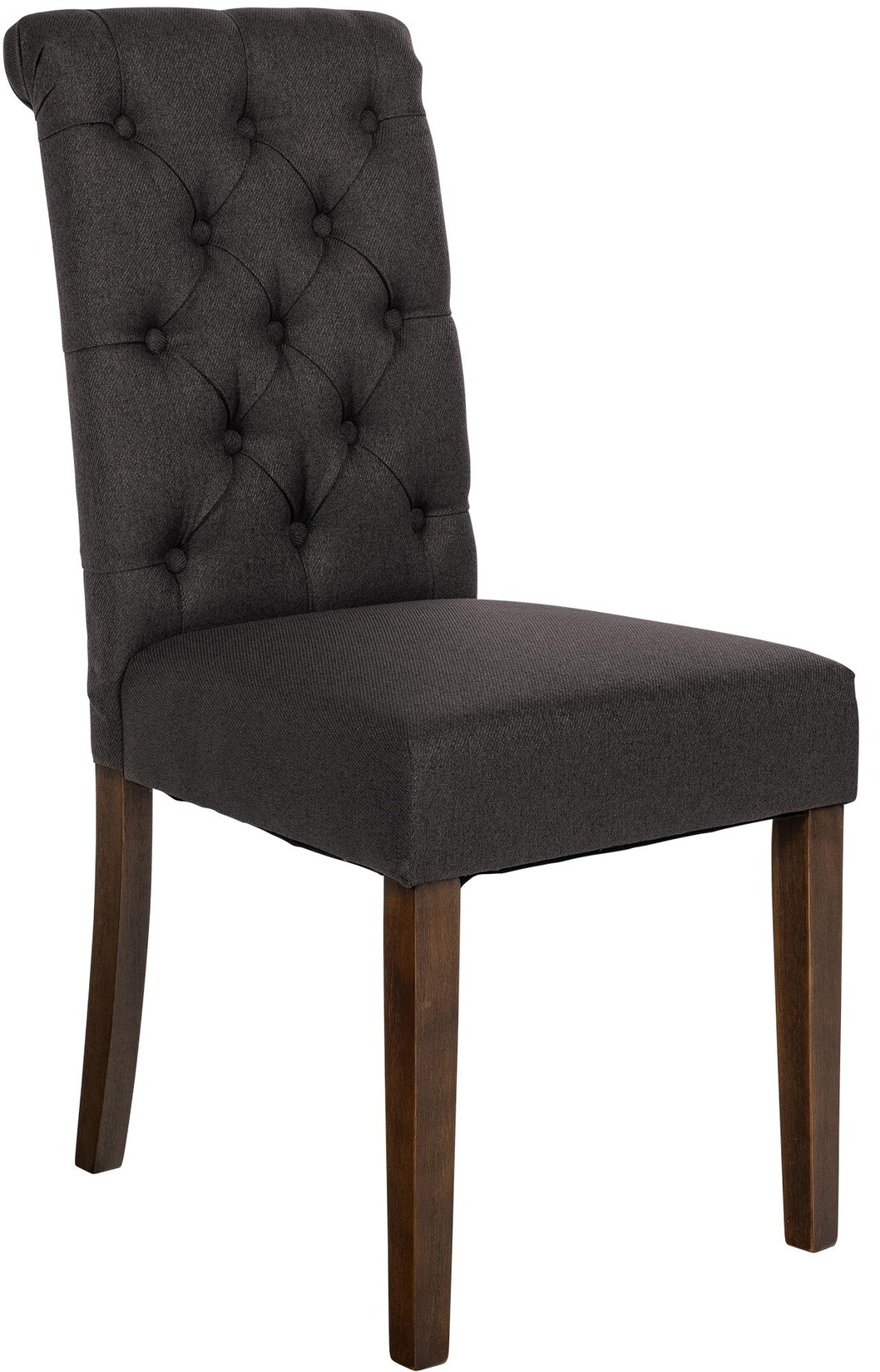 CLP Esszimmerstuhl Lisburn I Samt I Stoff I Polsterstuhl Gesteppt Chesterfield Design