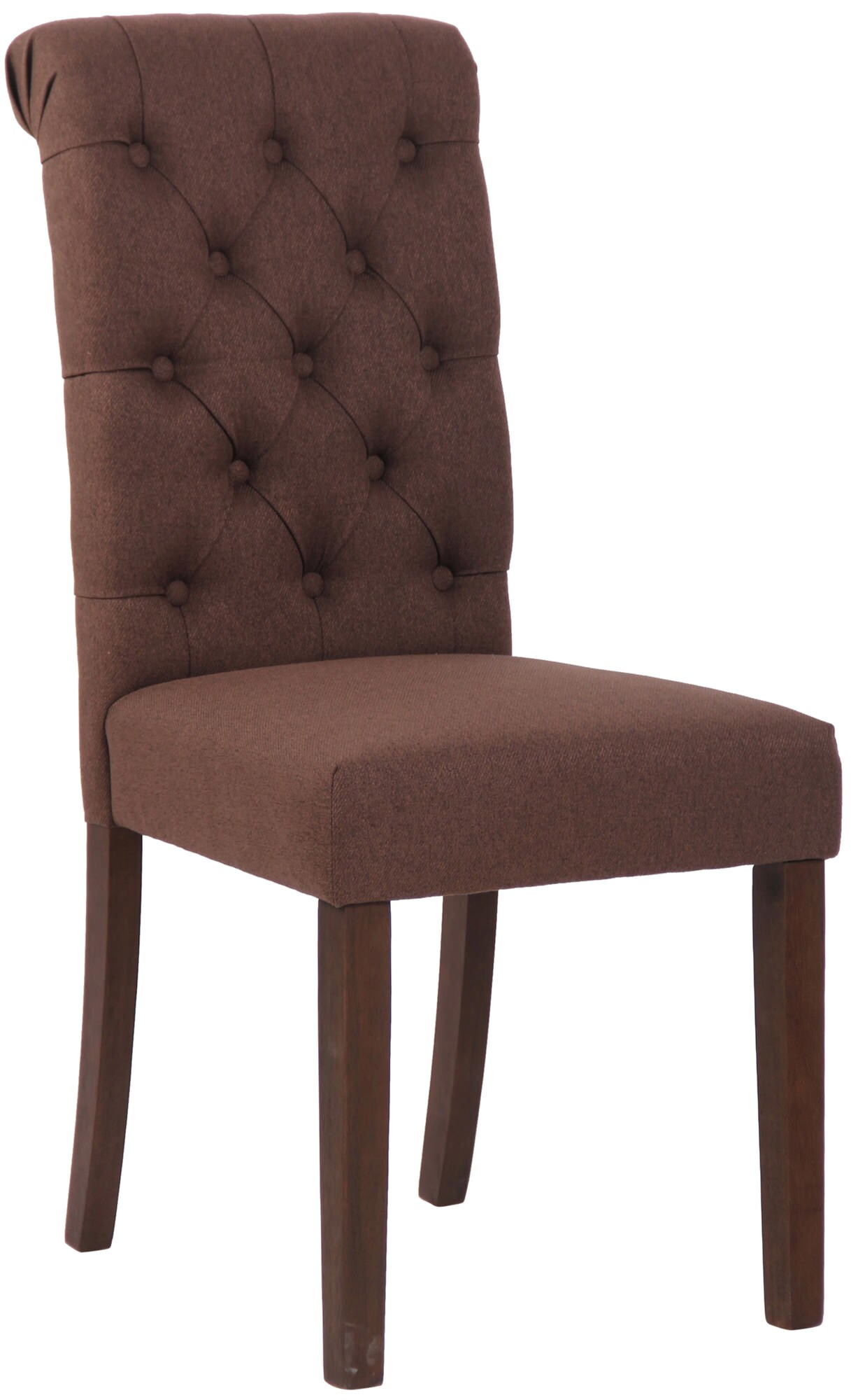 CLP Esszimmerstuhl Lisburn I Samt I Stoff I Polsterstuhl Gesteppt Chesterfield Design - Bild 1