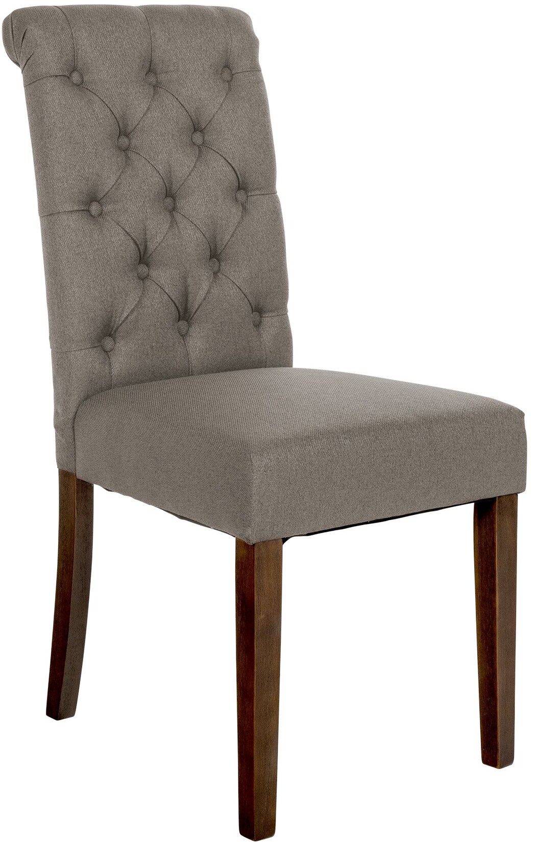 CLP Esszimmerstuhl Lisburn I Samt I Stoff I Polsterstuhl Gesteppt Chesterfield Design