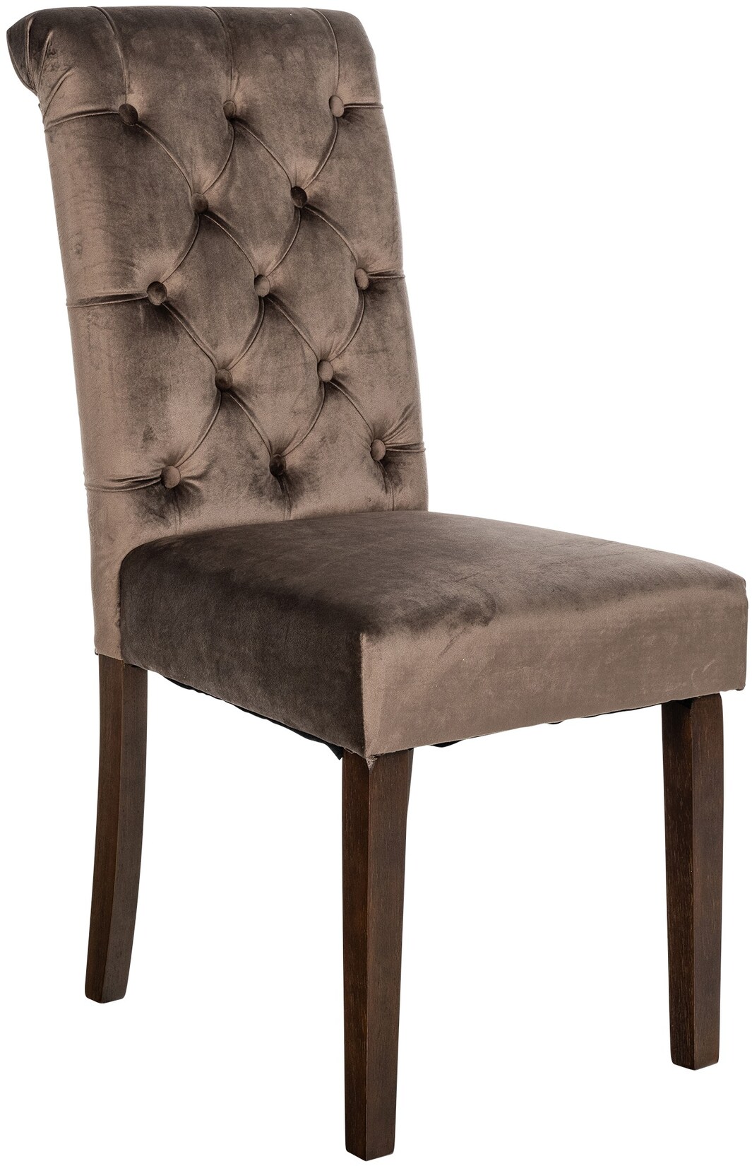 CLP Esszimmerstuhl Lisburn I Samt I Stoff I Polsterstuhl Gesteppt Chesterfield Design