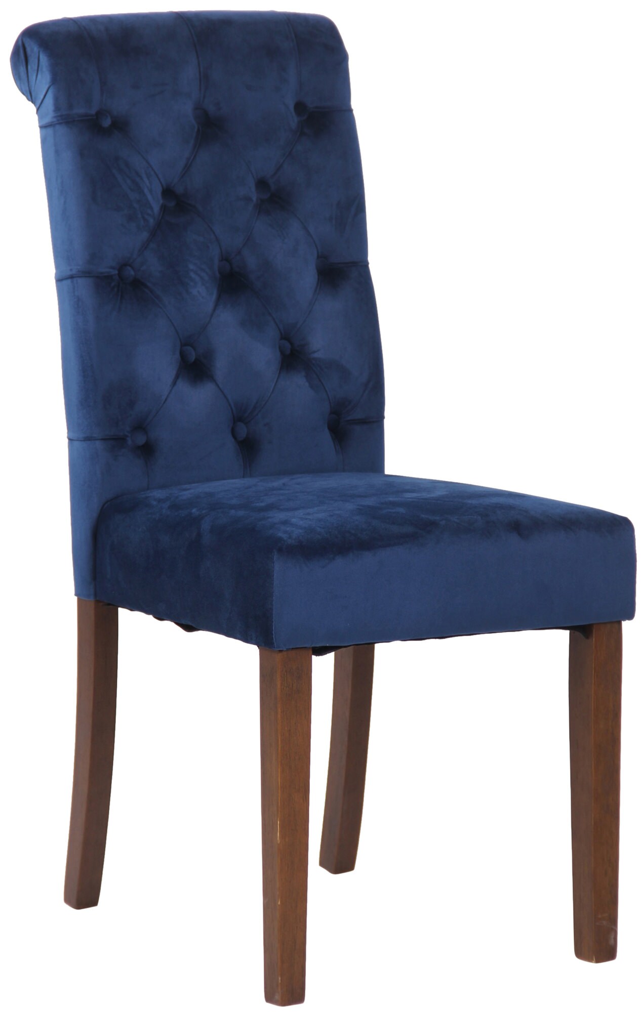 CLP Esszimmerstuhl Lisburn I Samt I Stoff I Polsterstuhl Gesteppt Chesterfield Design - Bild 1