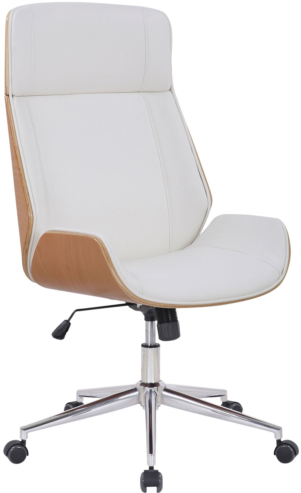 CLP Bürostuhl ergonomisch mit Armlehne Varel, Schreibtischstuhl mit modern drehbar und höhenverstellbar Gestell, Rückenlehne kippbar