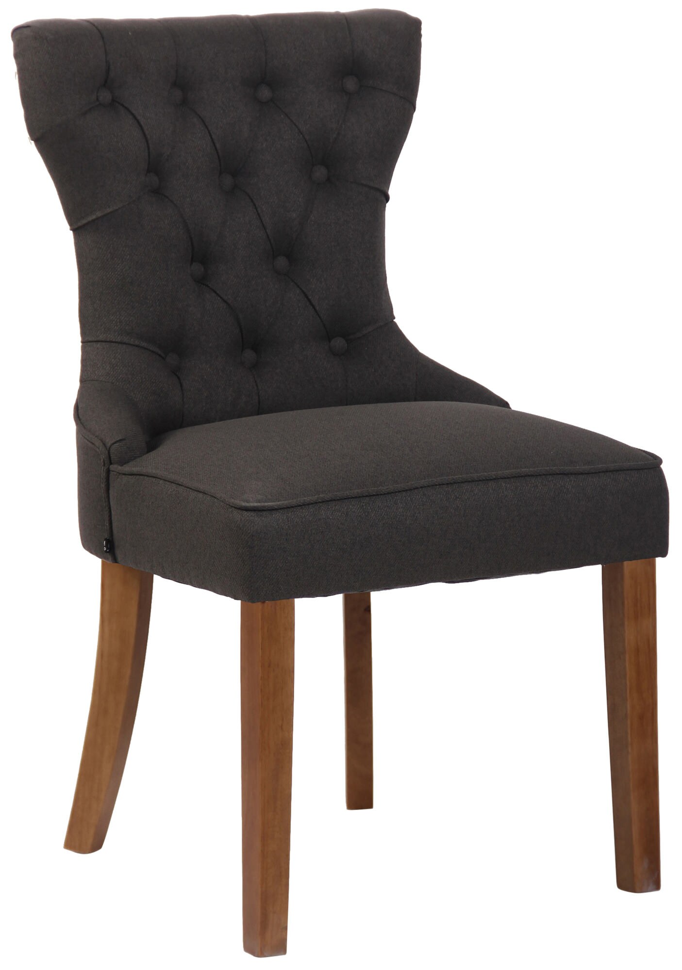 CLP Stuhl Franca Stoff I Polsterstuhl Mit Gestell Aus Kautschukholz I Mit Bodenschonern - Bild 1