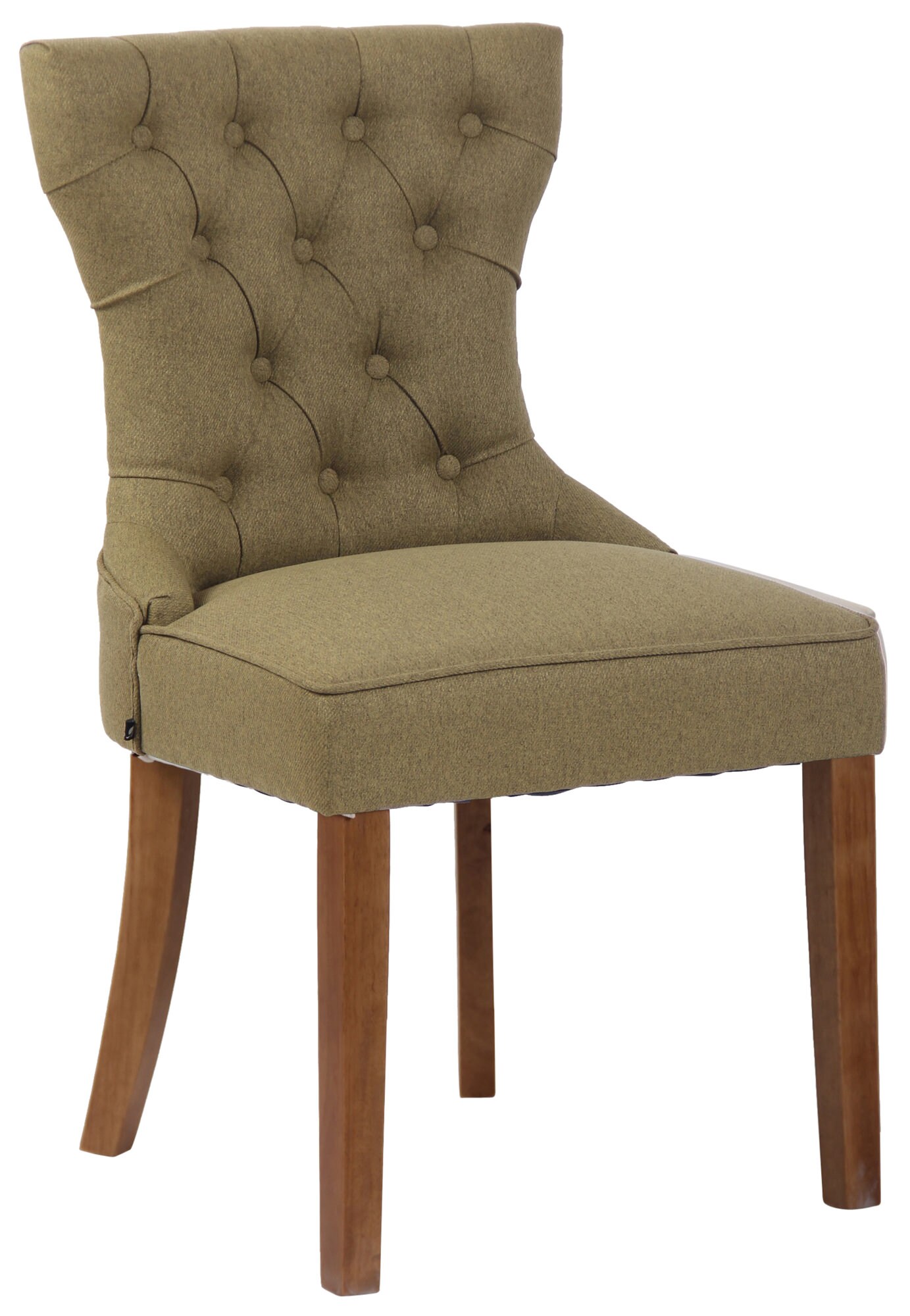 CLP Stuhl Franca Stoff I Polsterstuhl Mit Gestell Aus Kautschukholz I Mit Bodenschonern - Bild 1