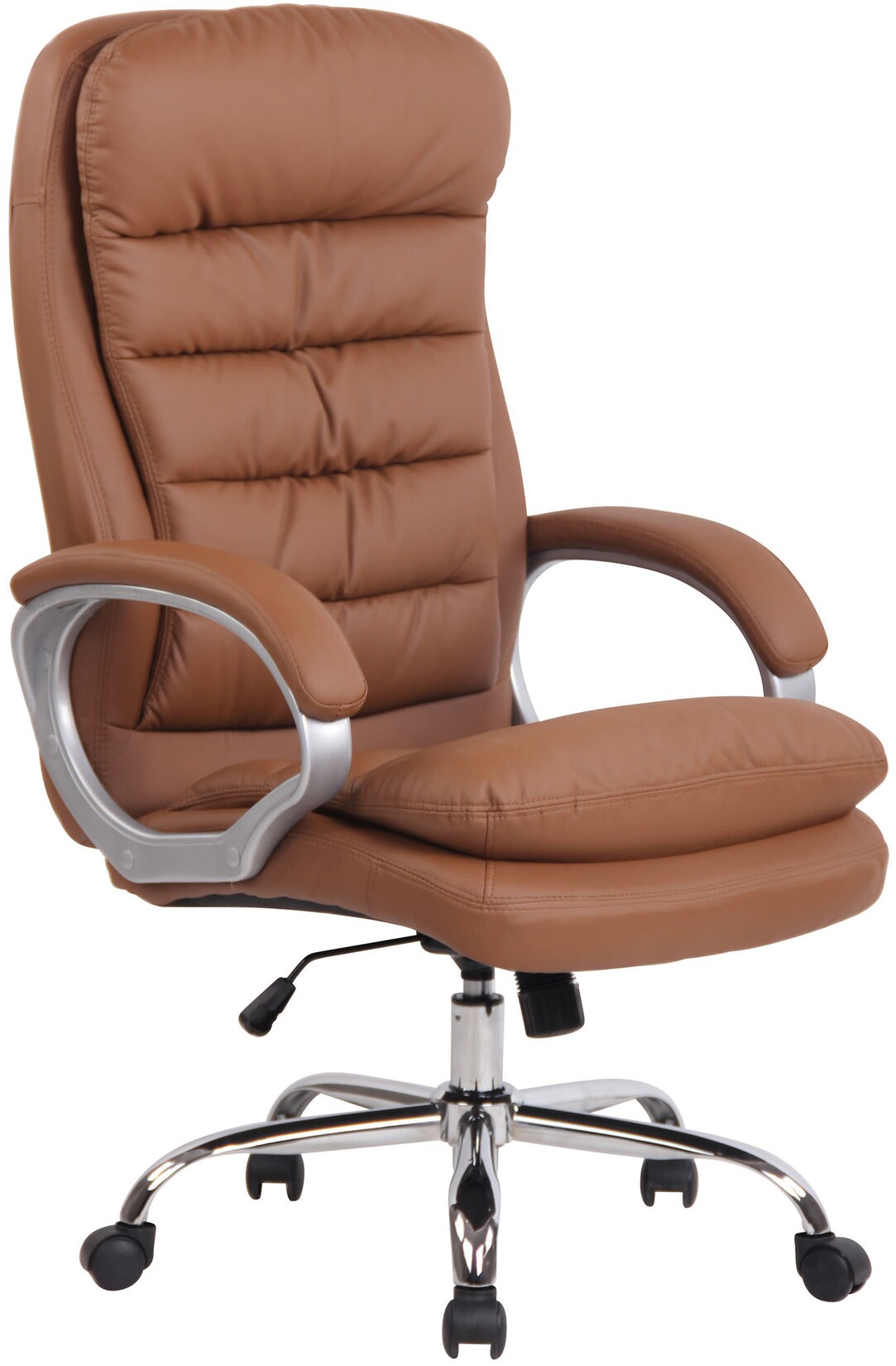 CLP Bürostuhl ergonomisch, XXL Vancouver, bis 150 kg belastbar, höhen-verstellbar, drehbar, kippbar fixierbar, Kunstleder