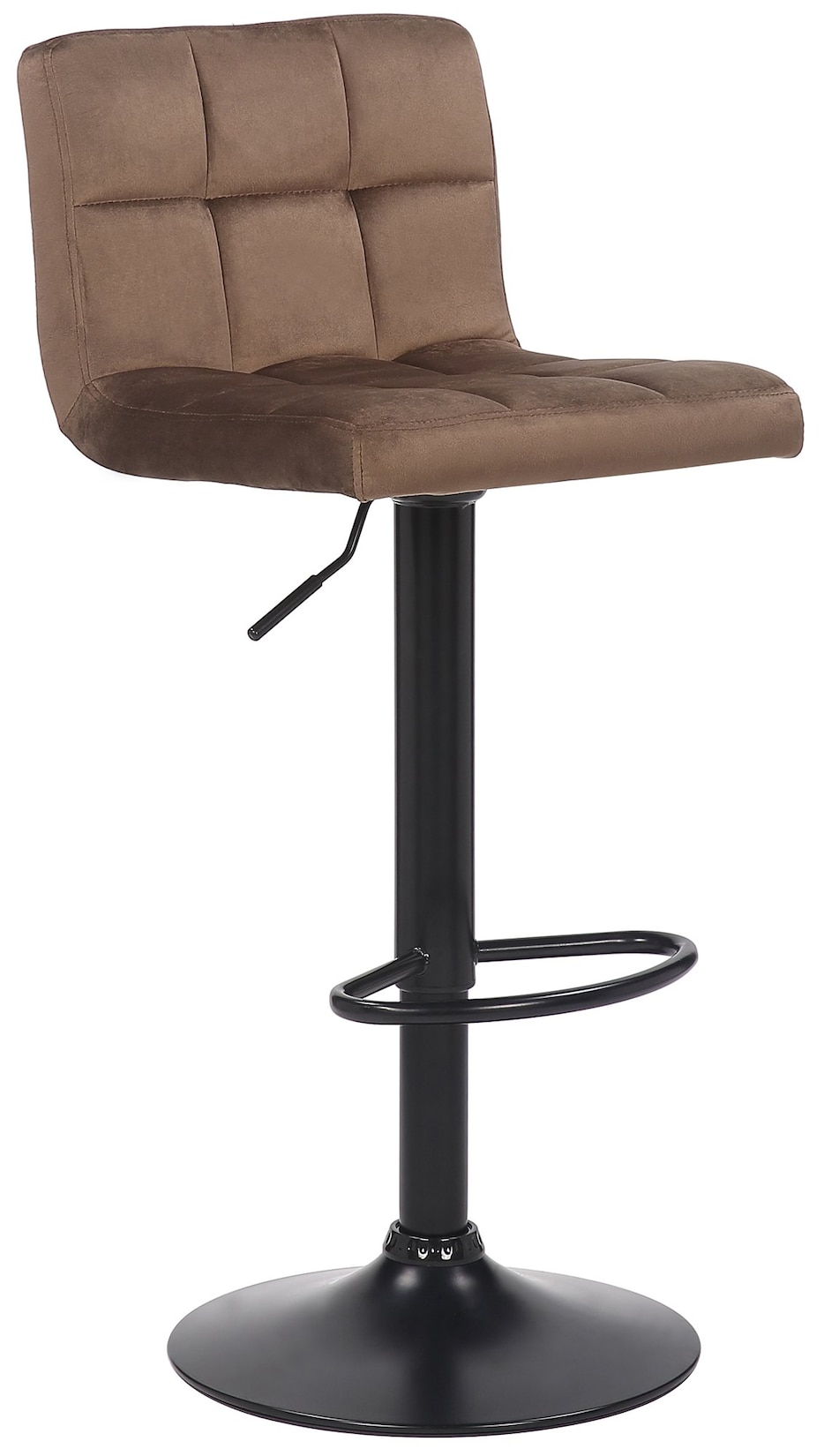 CLP Barhocker Feni Samt - Farbe: braun