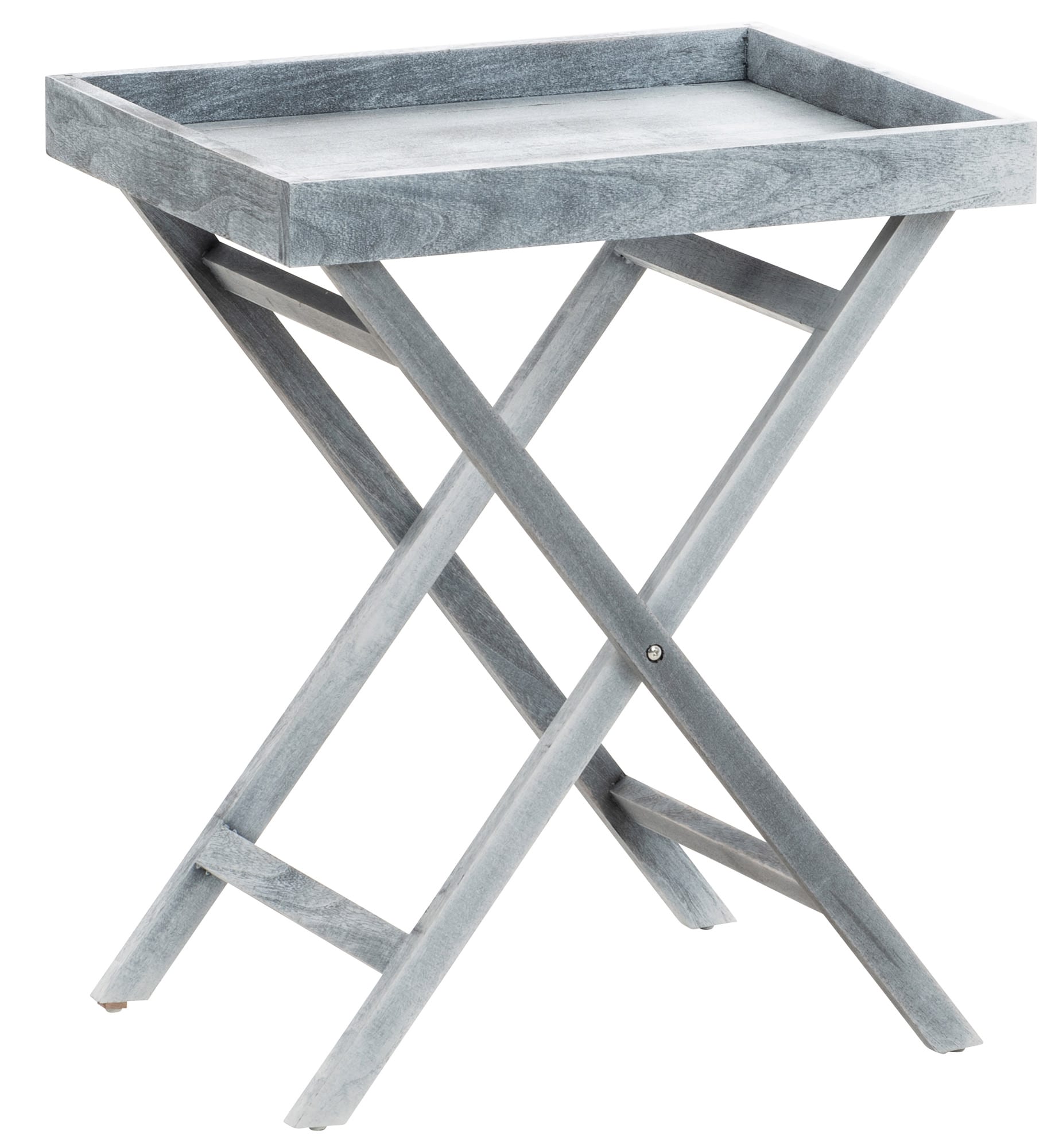 CLP Beistelltisch Simone I Serviertisch Aus Holz I Klapptisch Mit Tablett Abnehmbar I Tabletttisch In Verschiedene Farben - Bild 1