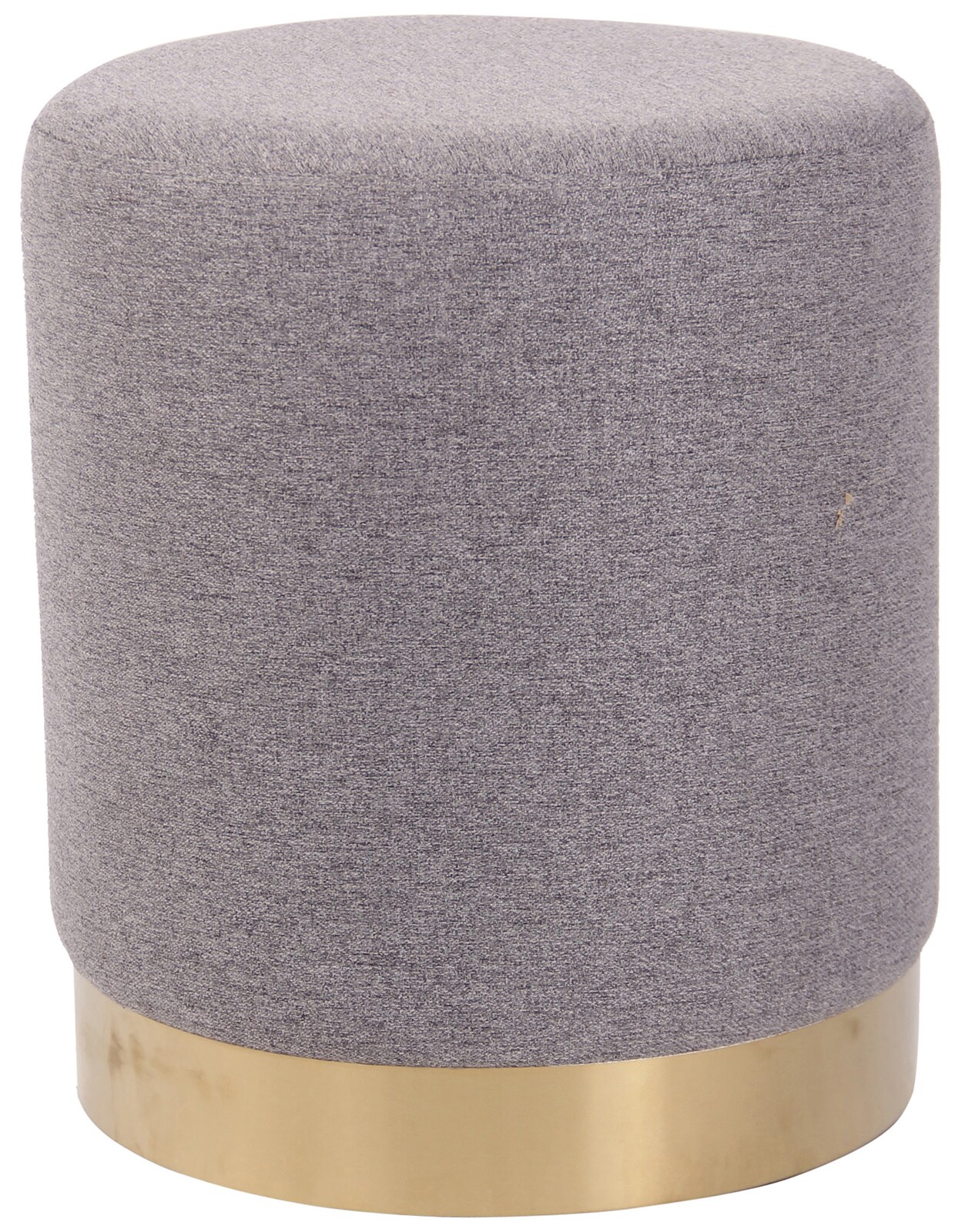 CLP Sitzhocker Nanning I Stoff I Samt I Polsterhocker Rund I Runder Hocker Gepolstert - Bild 1