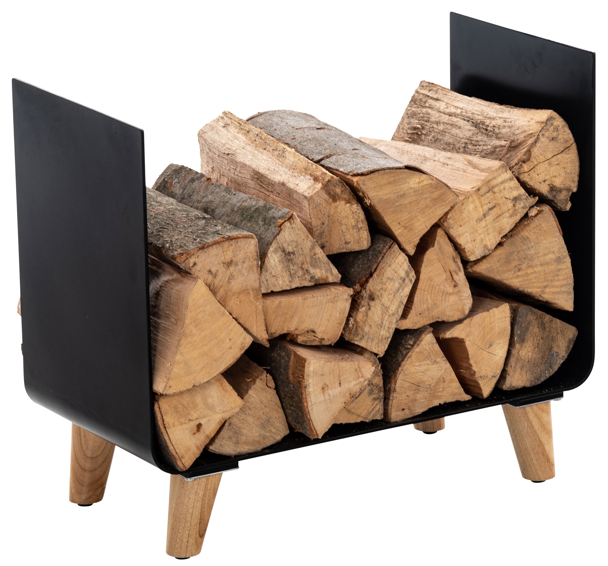 CLP Kaminholzst&auml;nder Dahlen I Robuster Kaminholzst&auml;nder Aus Metall I Holzlager Im Industrial Look I Stapelhilfe F&uuml;r Brennholz - Bild 1