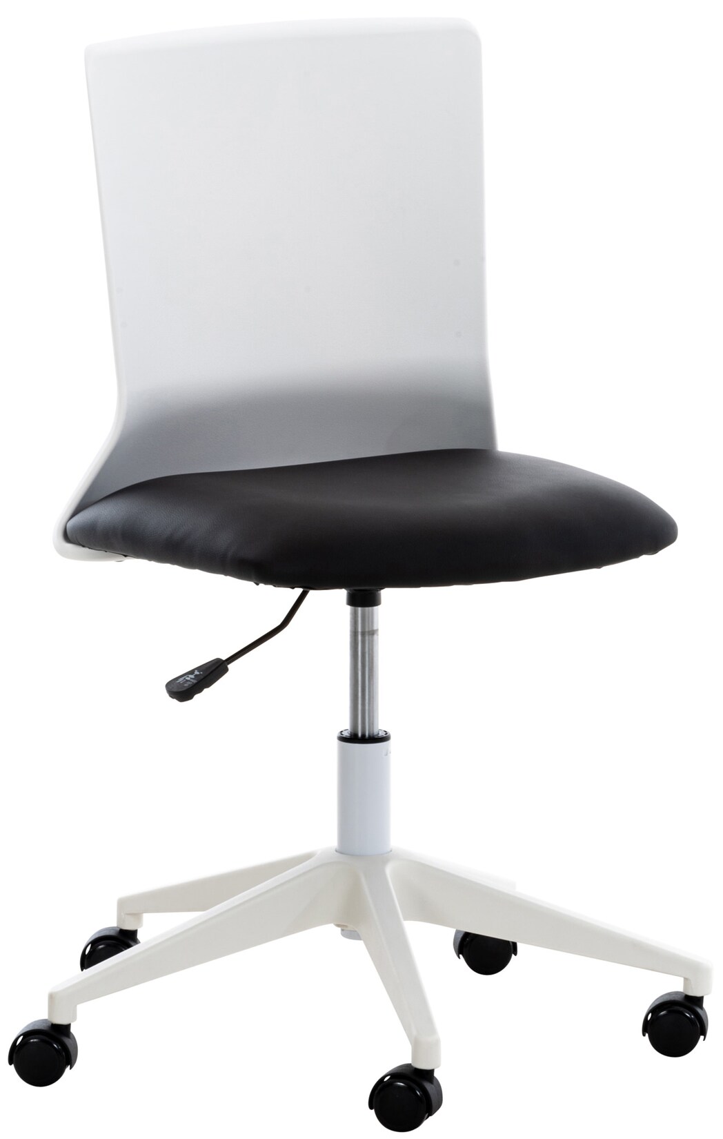 CLP Bürostuhl Apolda I Kunstleder I Stoff I Ergonomischer Schreibtischstuhl I Stuhl mit Kunststoffgestell