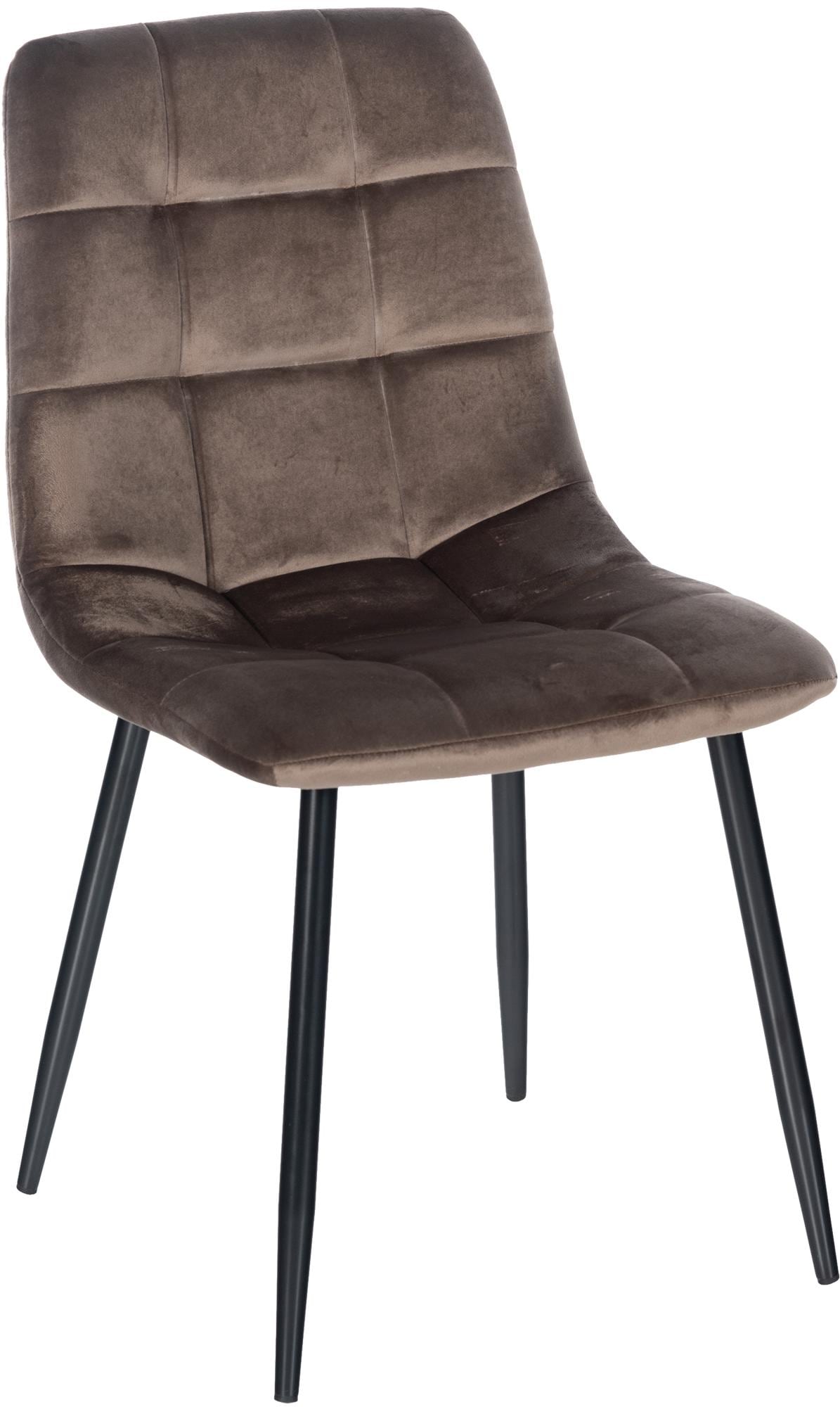 CLP Esszimmerstuhl Antibes | Samt | Gepolstert | K&uuml;chenstuhl | Metallbeine mit Bodenschonern | Belastbar bis 150 kg - Bild 1