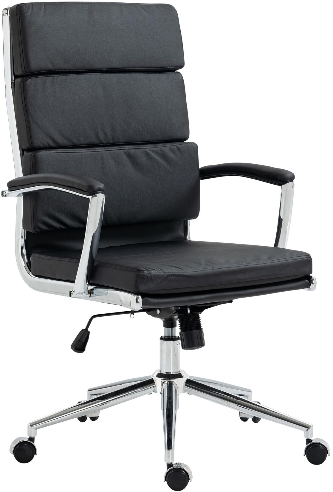 CLP Bürostuhl Cleveland I Ergonomischer Schreibtischstuhl I Höhenverstellbar mit Wippfunktion I Chefsessel mit Armlehnen