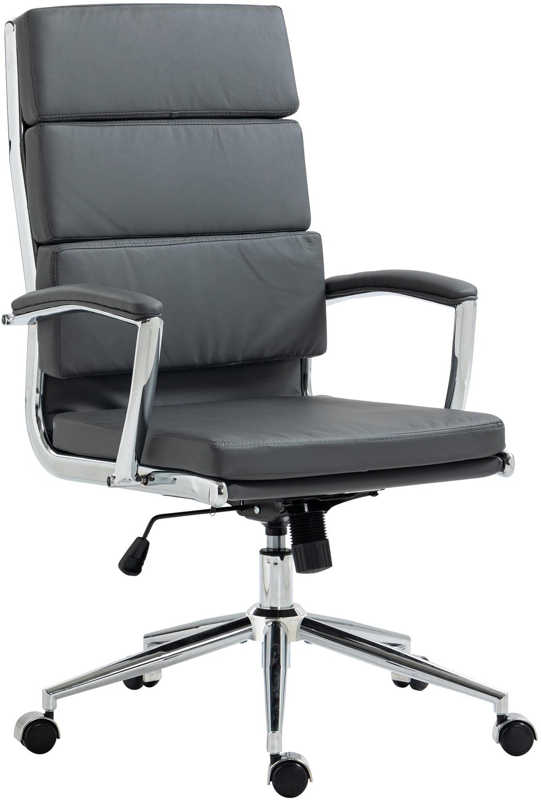 CLP Bürostuhl Cleveland I Ergonomischer Schreibtischstuhl I Höhenverstellbar mit Wippfunktion I Chefsessel mit Armlehnen