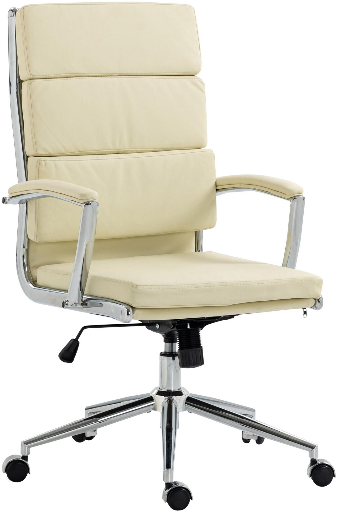 CLP Bürostuhl Cleveland I Ergonomischer Schreibtischstuhl I Höhenverstellbar mit Wippfunktion I Chefsessel mit Armlehnen