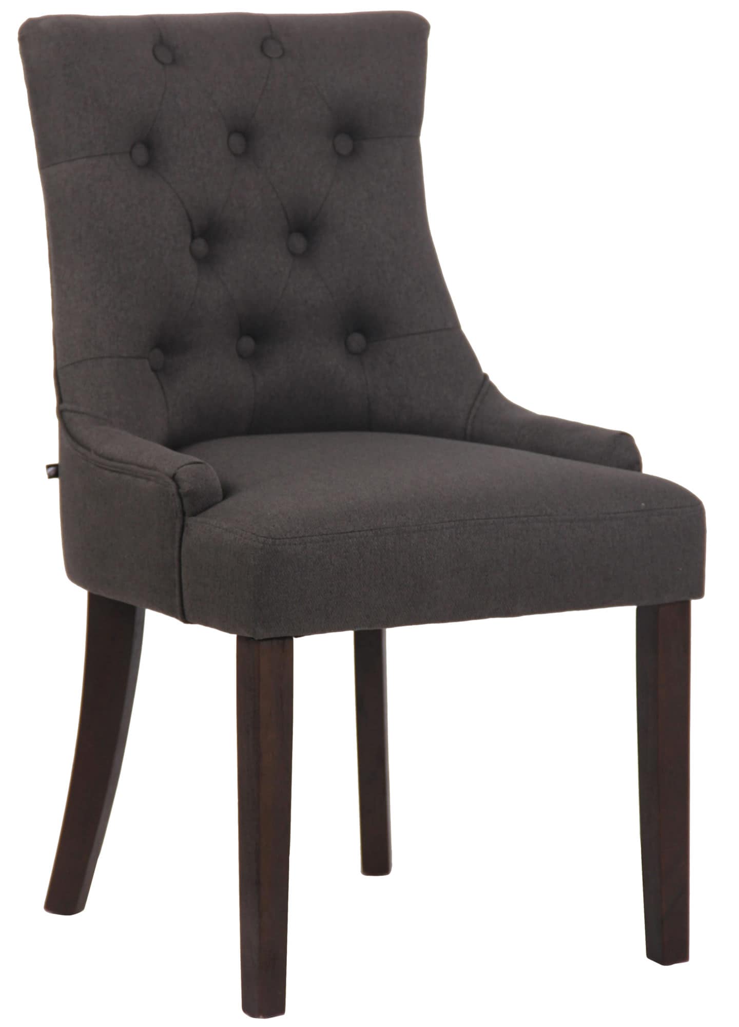 CLP Esszimmerstuhl Inverness Stoff antik Farbe:dunkelgrau;Gestell Farbe:antik - Bild 1