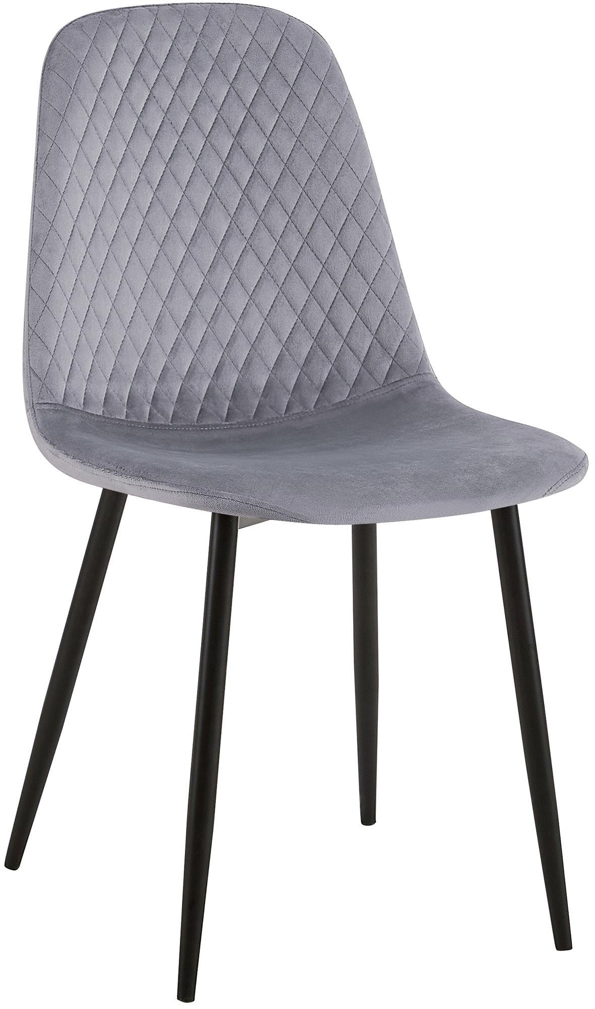 CLP Esszimmerstuhl Giverny gepolstert Samt, Stoffstuhl mit Ziern&auml;hten und Bodenschonern, Sessel belastbar bis 150 kg - Bild 1