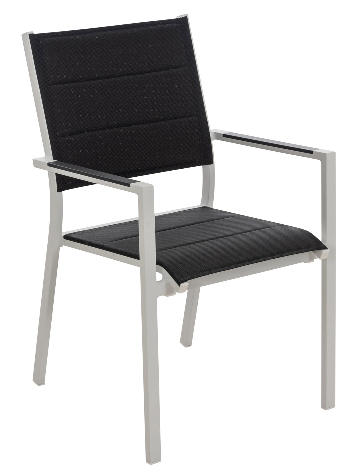 CLP Gartenstuhl Jones I Lehnstuhl Mit Textilene-Bezug I Stapelstuhl Aus Aluminium | 04251756446734