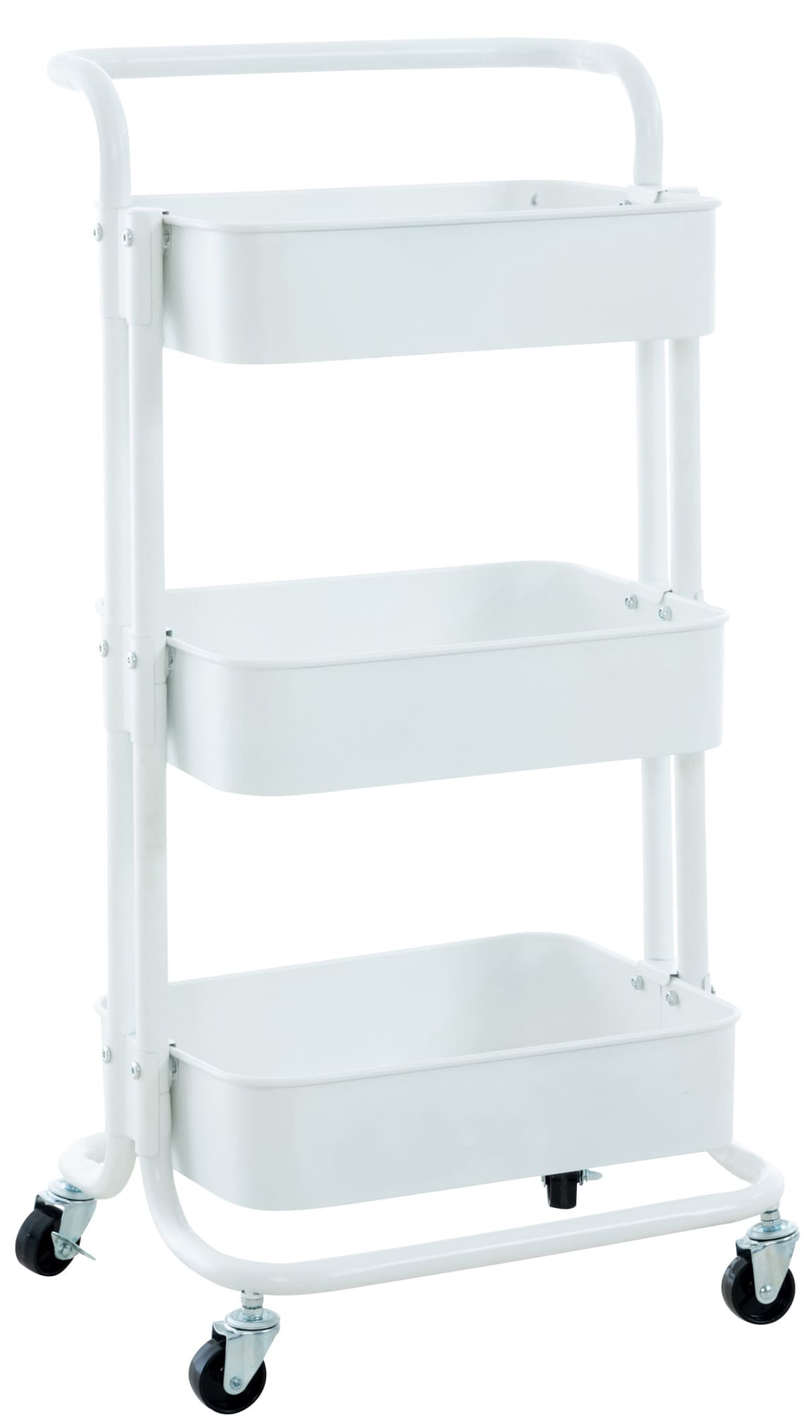 CLP Trolley Mailo I Arbeitswagen Mit 3 Ebenen I Beistelltisch Mit Rollen I Metall Rollwagen Mit 2 Bremsen I Servierwagen - Bild 1