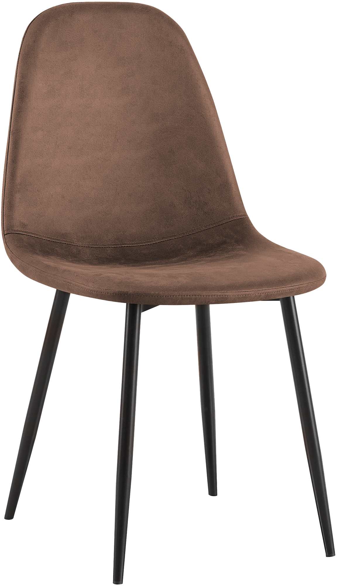 CLP Esszimmerstuhl gepolstert Napier, K&uuml;chenstuhl mit R&uuml;ckenlehne und schwarzem Metallgestell, Polsterstuhl Esszimmer bis 150 kg belastbar - Bild 1