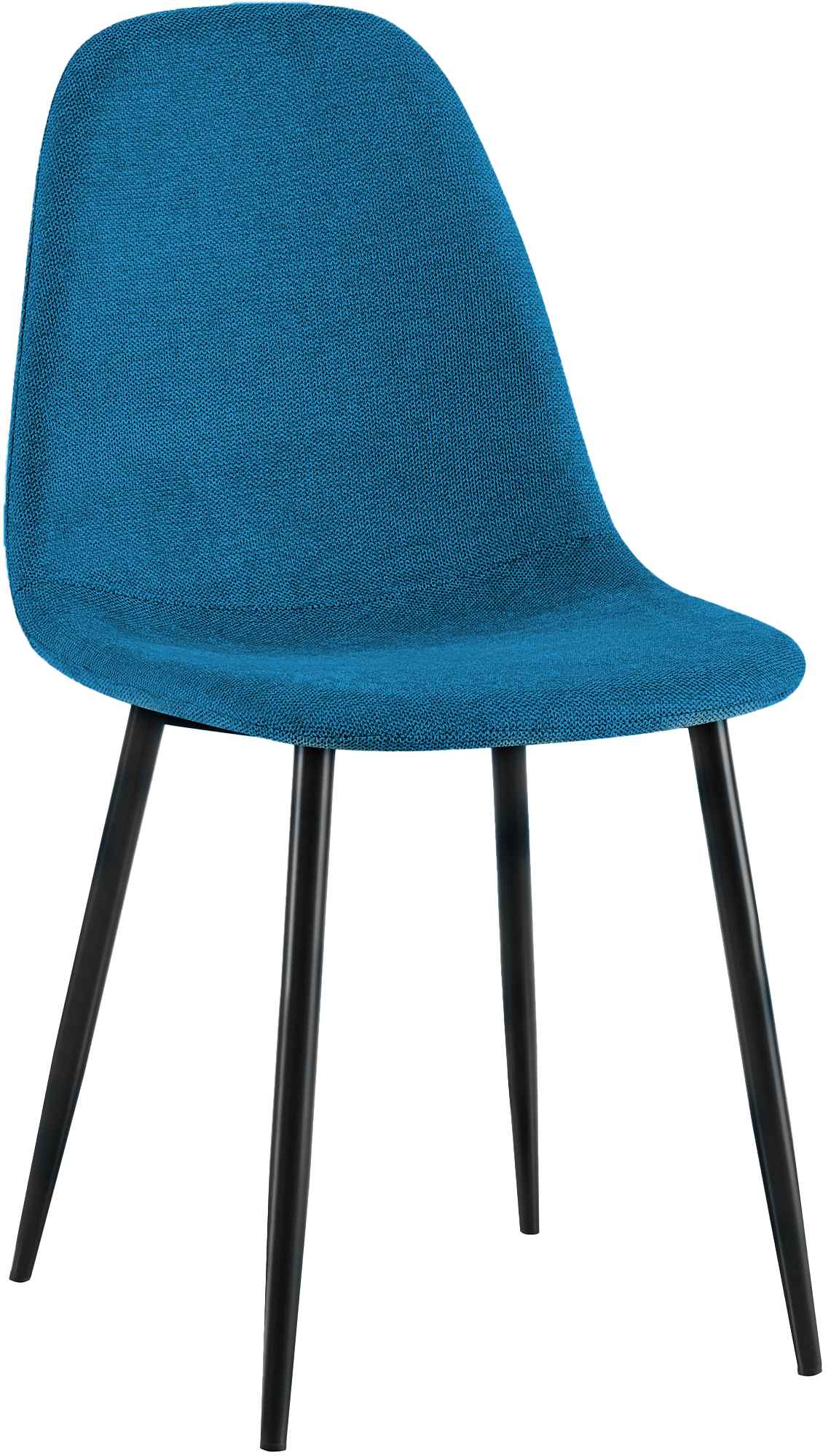 CLP Esszimmerstuhl gepolstert Napier, K&uuml;chenstuhl mit R&uuml;ckenlehne und schwarzem Metallgestell, Polsterstuhl Esszimmer bis 150 kg belastbar - Bild 1