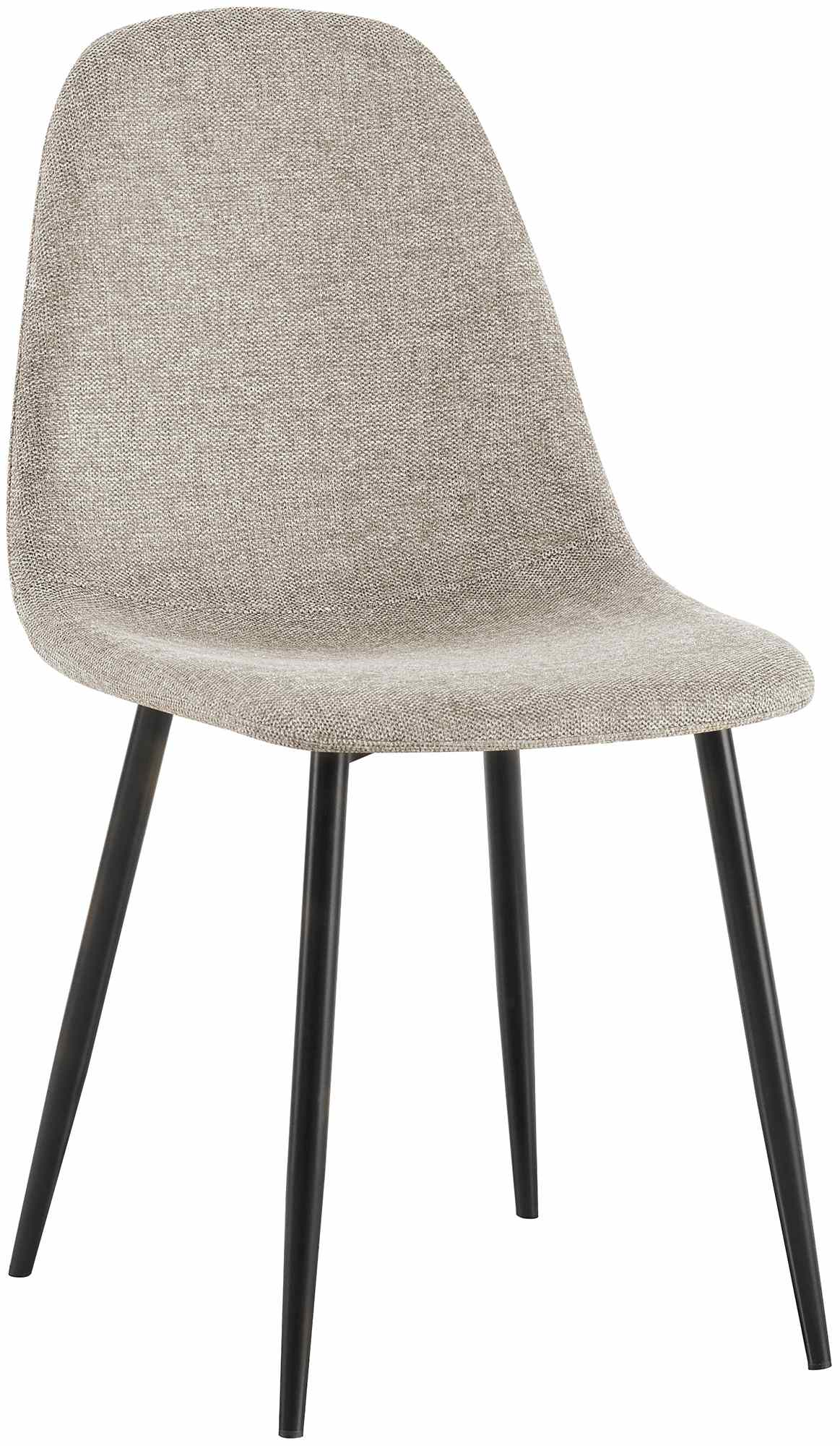 CLP Esszimmerstuhl gepolstert Napier, K&uuml;chenstuhl mit R&uuml;ckenlehne und schwarzem Metallgestell, Polsterstuhl Esszimmer bis 150 kg belastbar - Bild 1