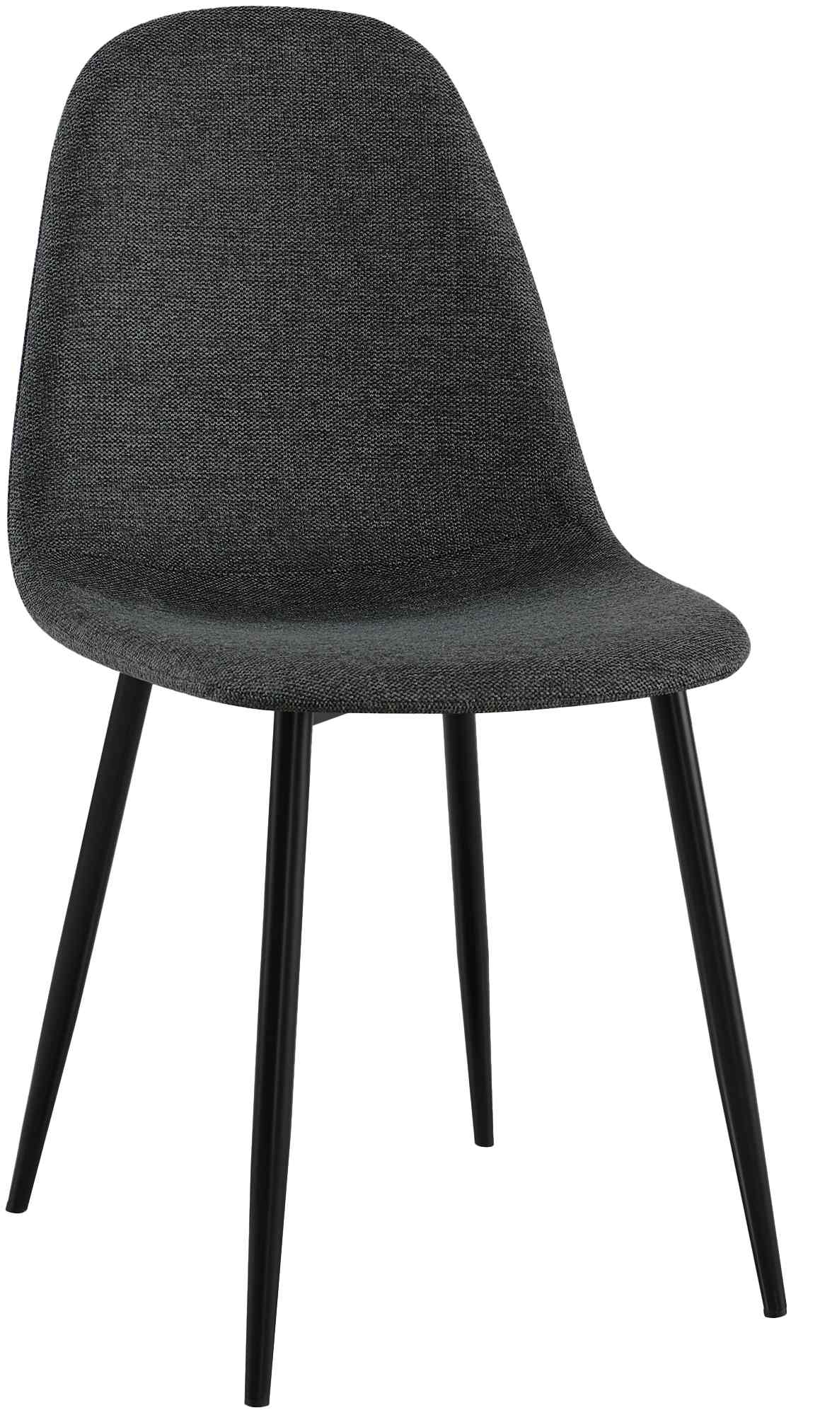 CLP Esszimmerstuhl gepolstert Napier, K&uuml;chenstuhl mit R&uuml;ckenlehne und schwarzem Metallgestell, Polsterstuhl Esszimmer bis 150 kg belastbar - Bild 1