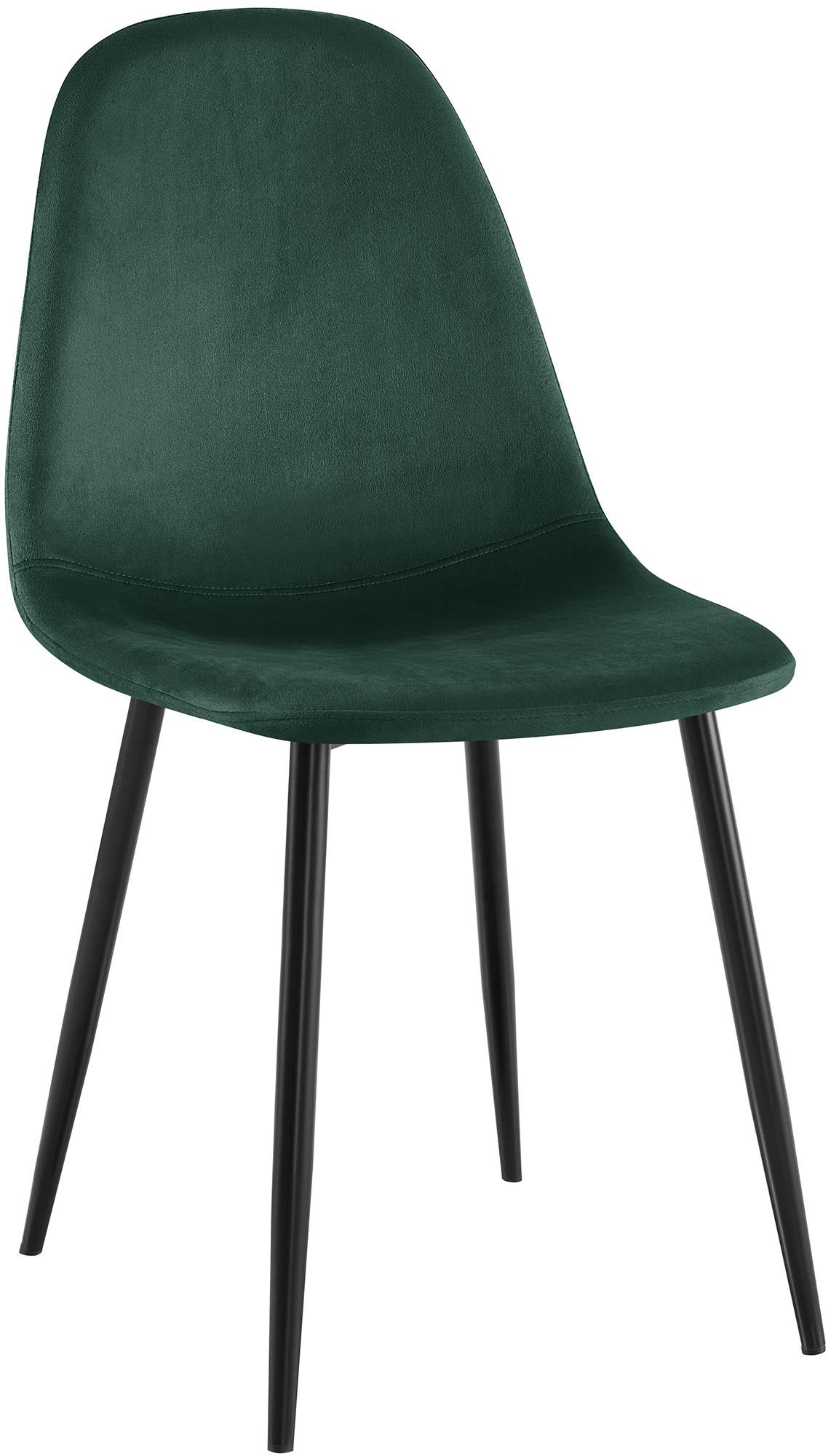 CLP Esszimmerstuhl gepolstert Napier, K&uuml;chenstuhl mit R&uuml;ckenlehne und schwarzem Metallgestell, Polsterstuhl Esszimmer bis 150 kg belastbar - Bild 1