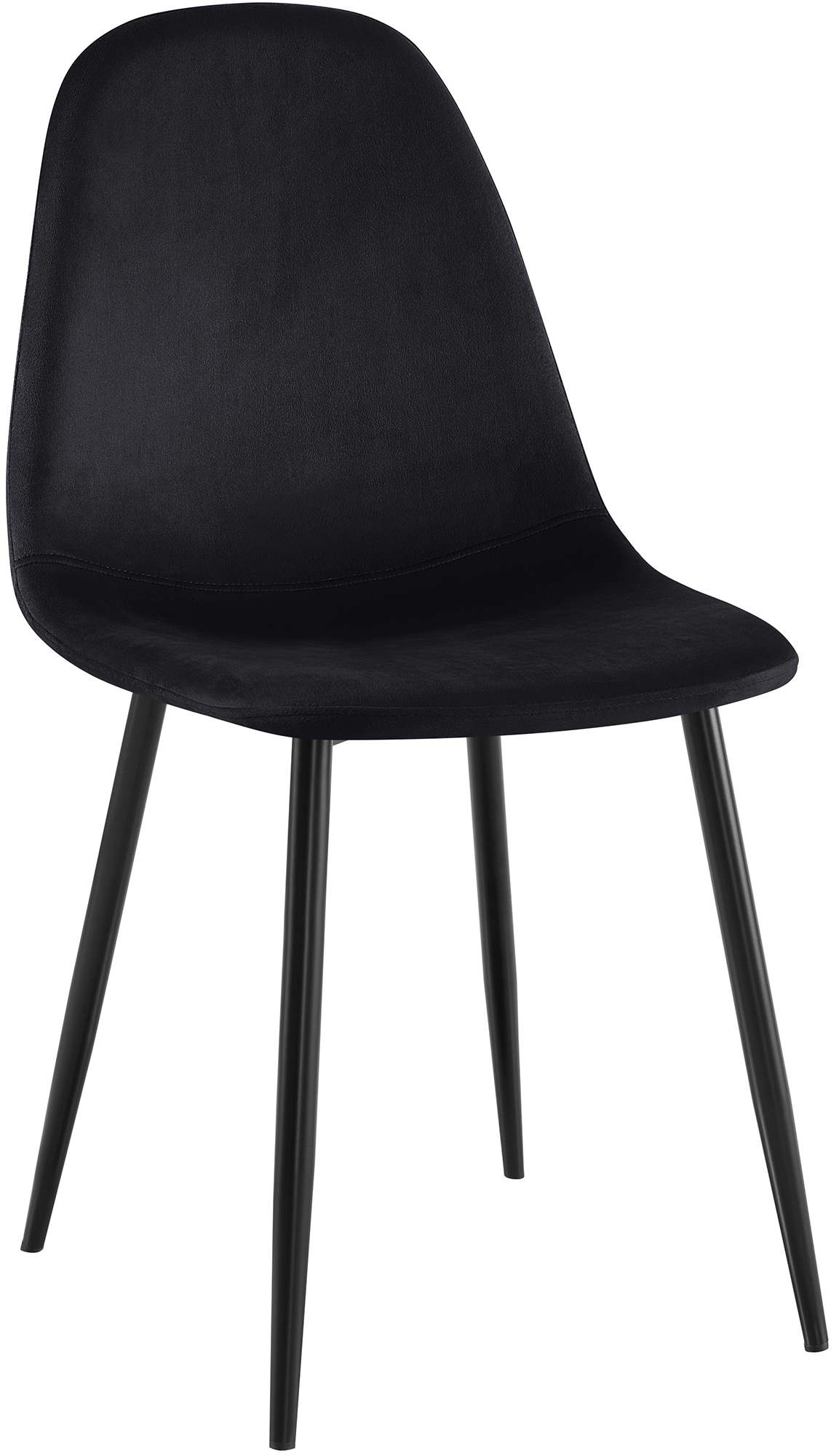 CLP Esszimmerstuhl gepolstert Napier, K&uuml;chenstuhl mit R&uuml;ckenlehne und schwarzem Metallgestell, Polsterstuhl Esszimmer bis 150 kg belastbar - Bild 1