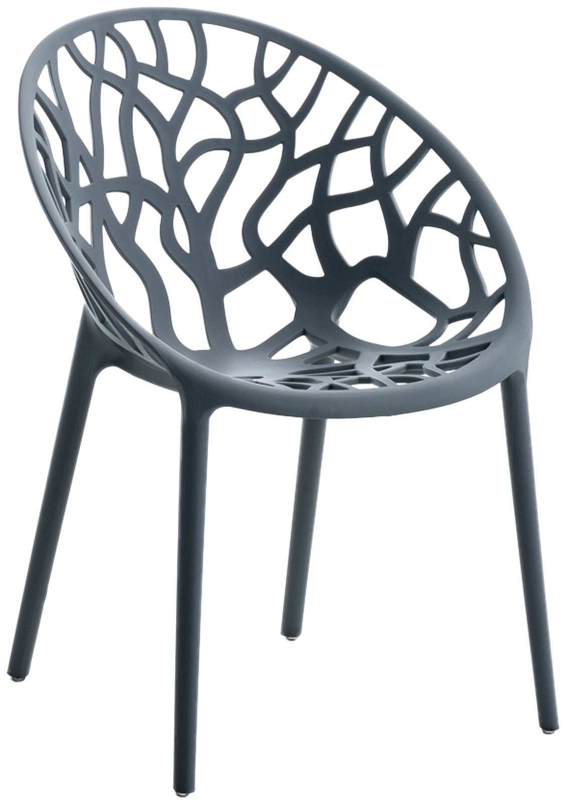 CLP Gartenstuhl Hope Kunststoff I Stapelstuhl wetterfest und UV-best&auml;ndig I Outdoorstuhl pflegeleicht I Sessel f&uuml;r drau&szlig;en - Bild 1