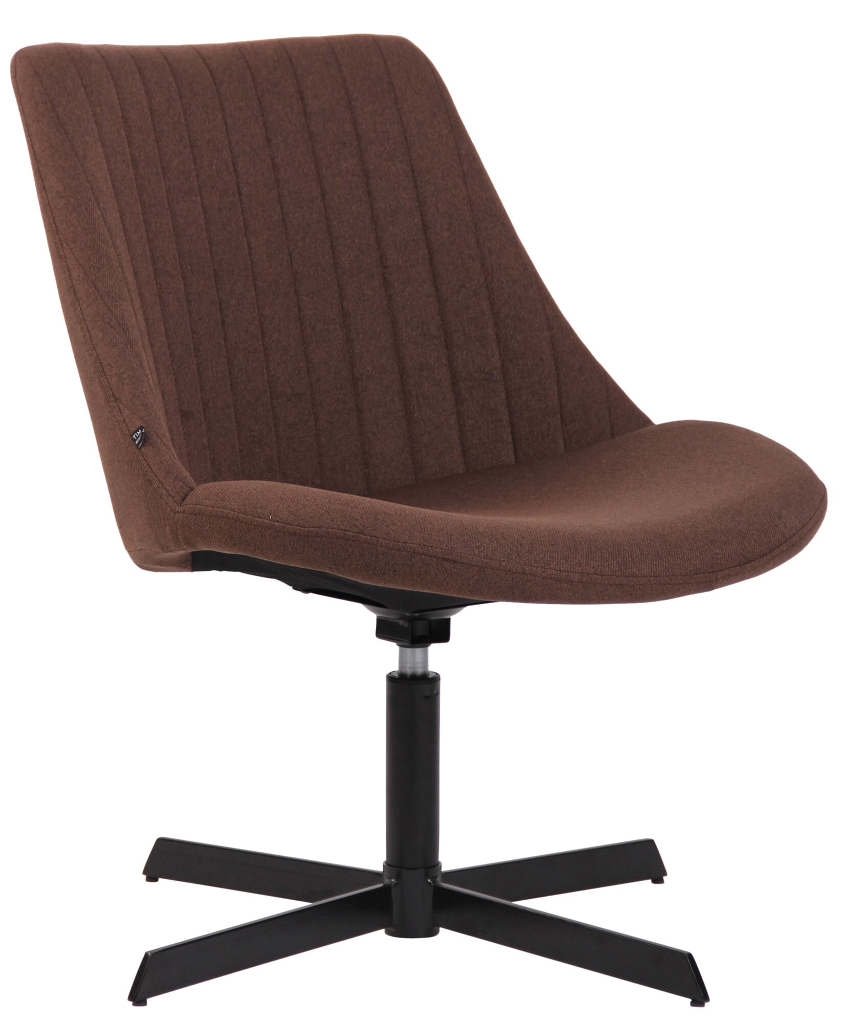 CLP Lounger Granby I 360 Grad Drehbarer Relax Sessel Mit Stoffbezug I Ergonomisches Design Mit Bodenschonern I Polsterstuhl Mit R&uuml;ckenlehne - Bild 1